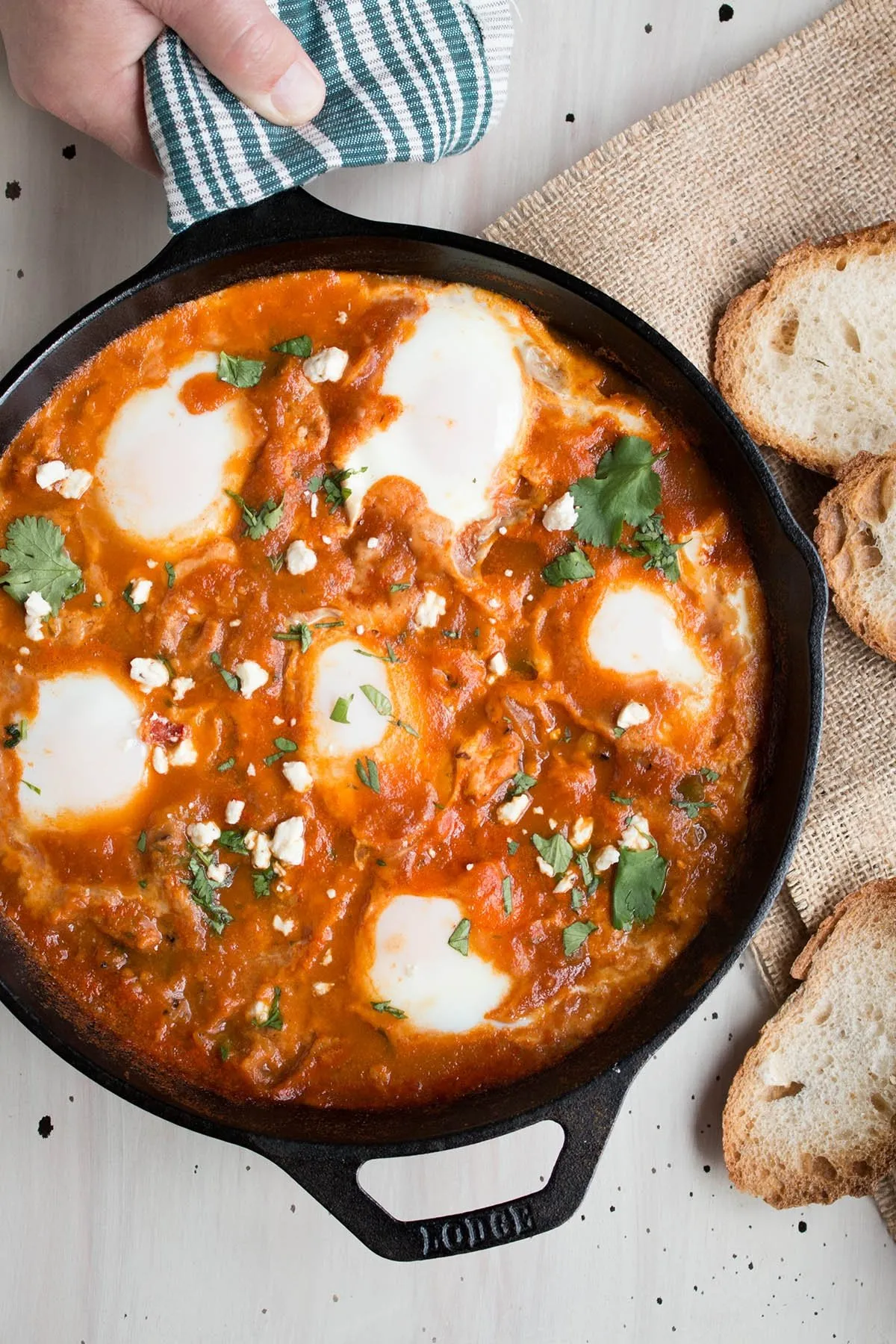 Eggs Beans in Spicy Tomato Sauce