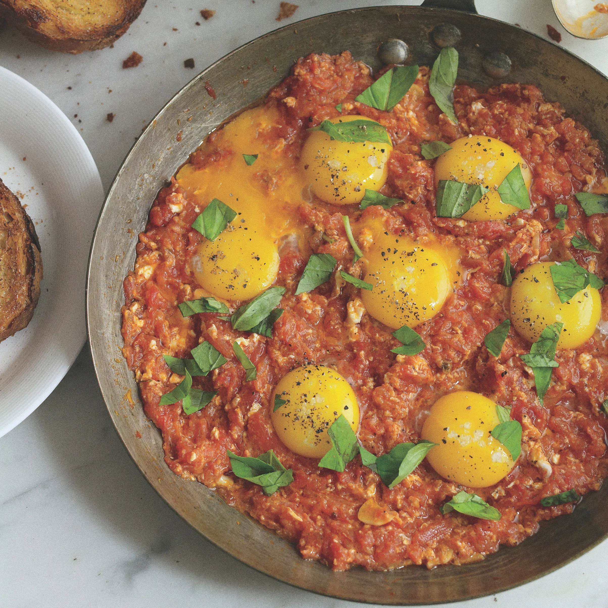 Eggs Tomato and Toast