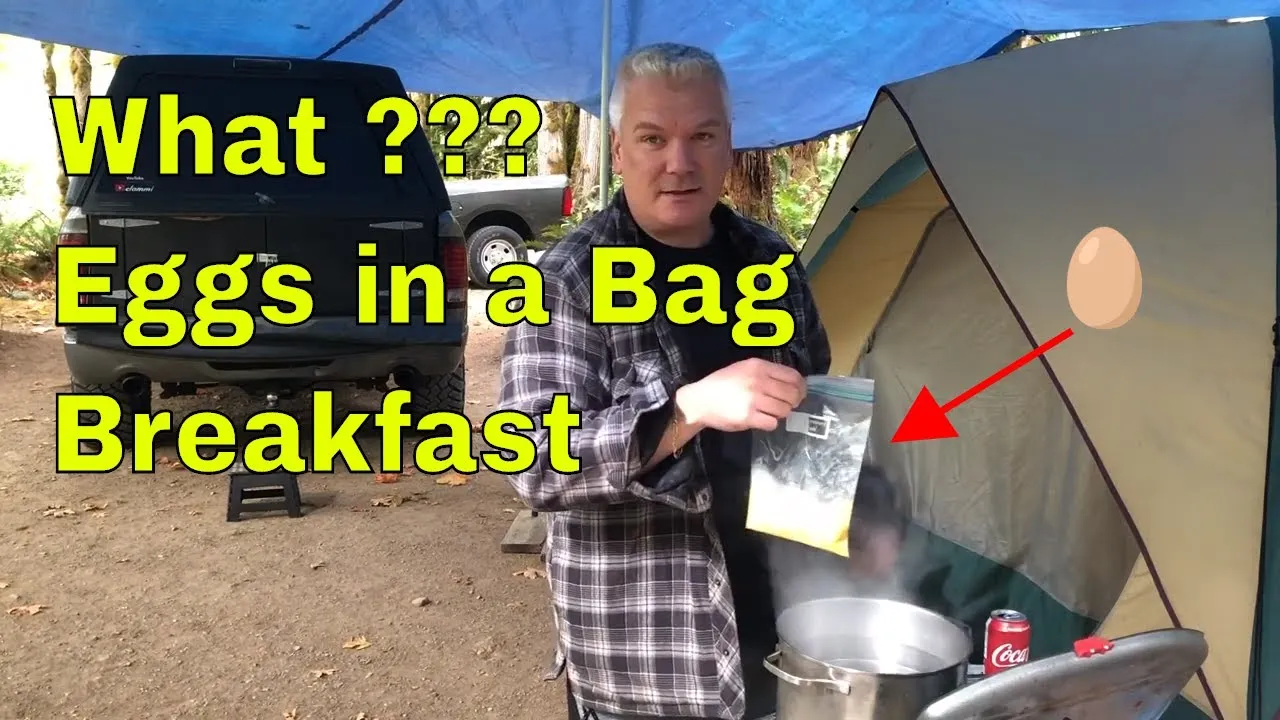 Eggs in a Bag Healthy Camp Breakfast