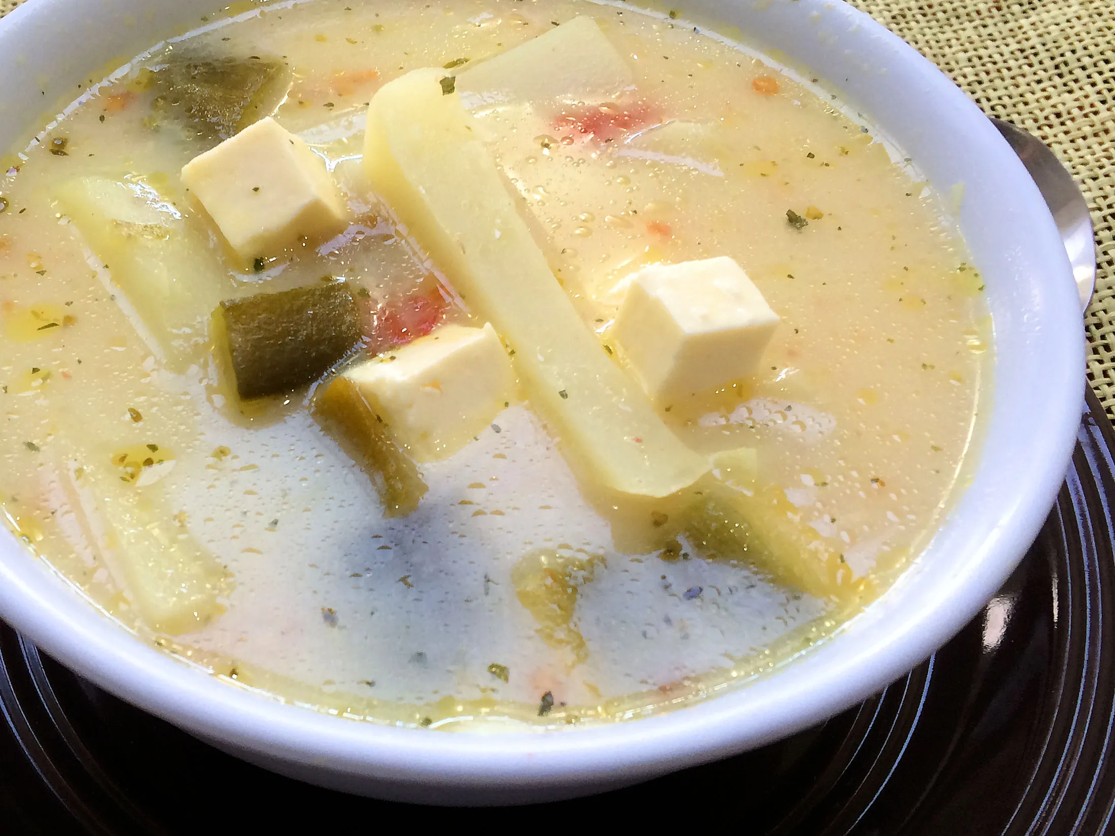 El Charro Caldo de Queso (Cheese and Potato Soup)