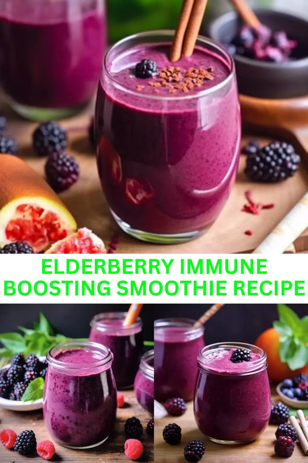 Elderberry Immune Boosting Smoothie