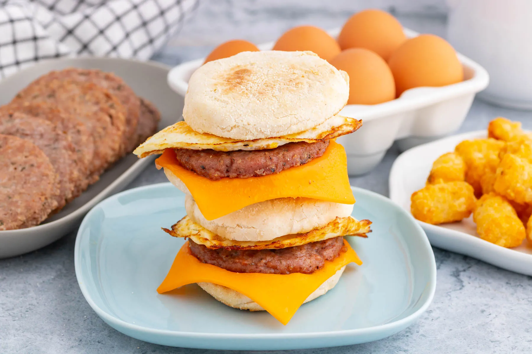 English Muffin Breakfast Sandwich