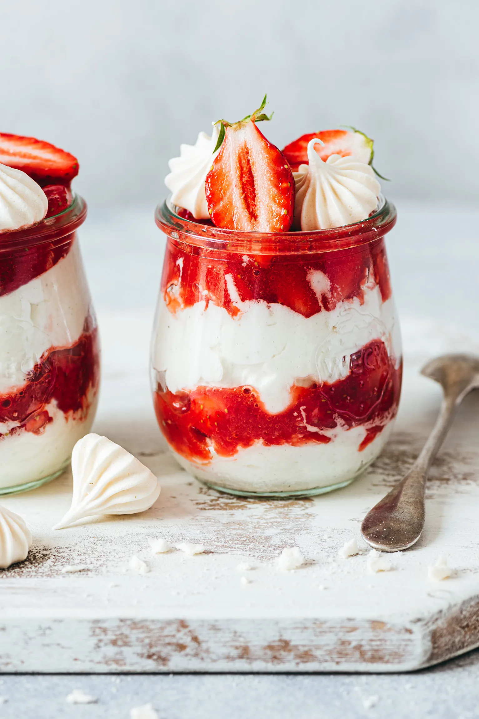 Eton Mess Strawberry Cream Meringue Trifle