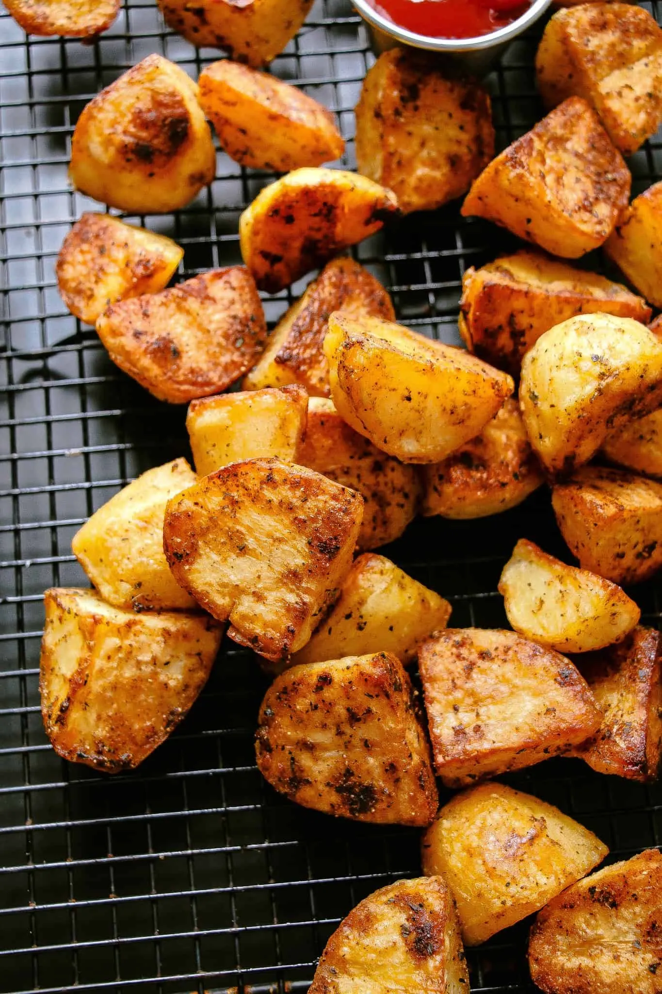 Extra Crispy Oven Roasted Potato Cubes