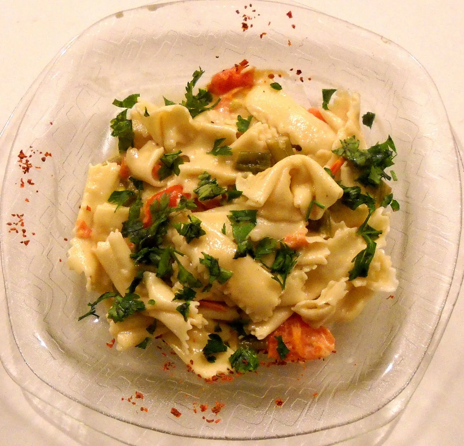 Farfalle with Cilantro Salsa