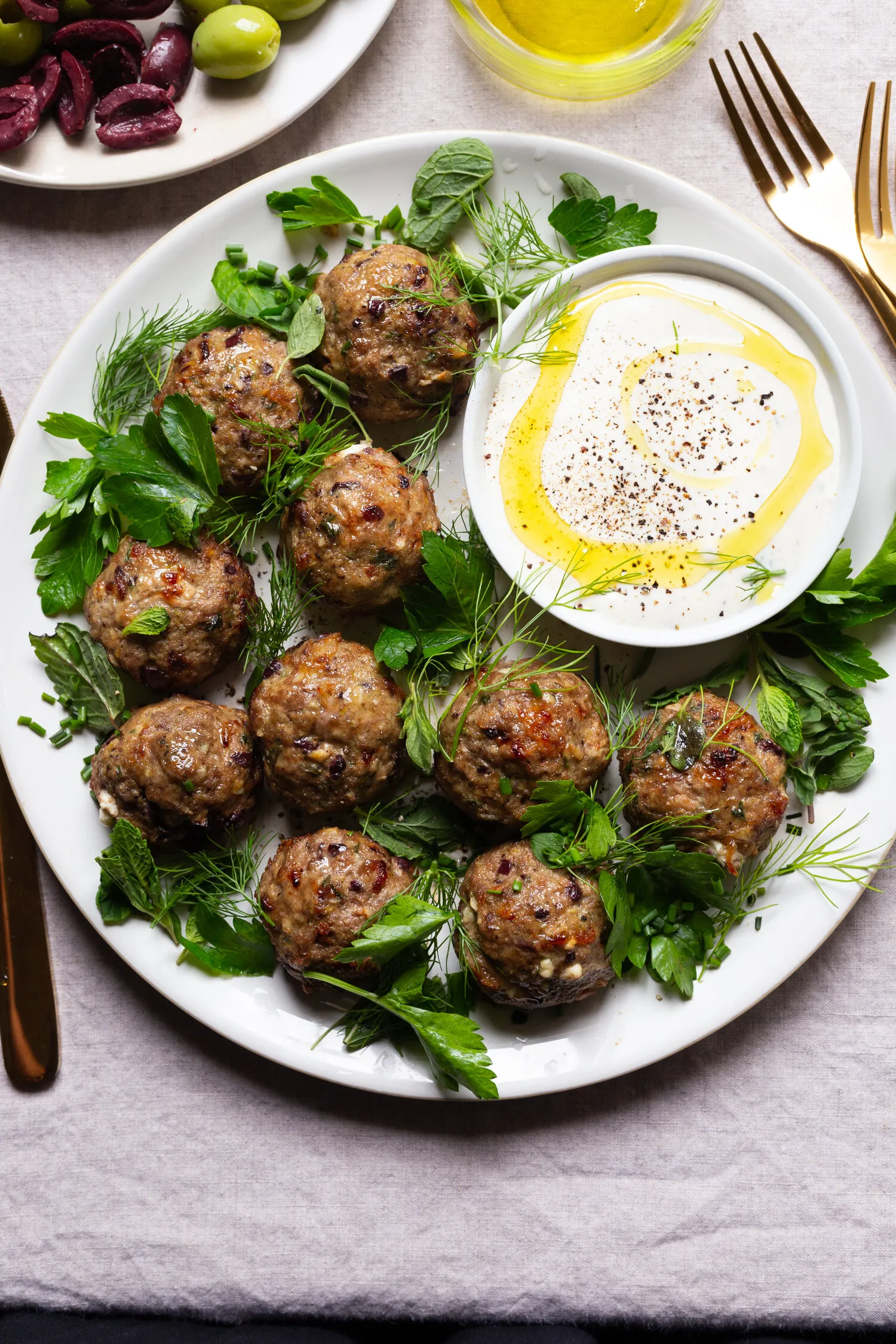 Feta and Parsley Meatballs