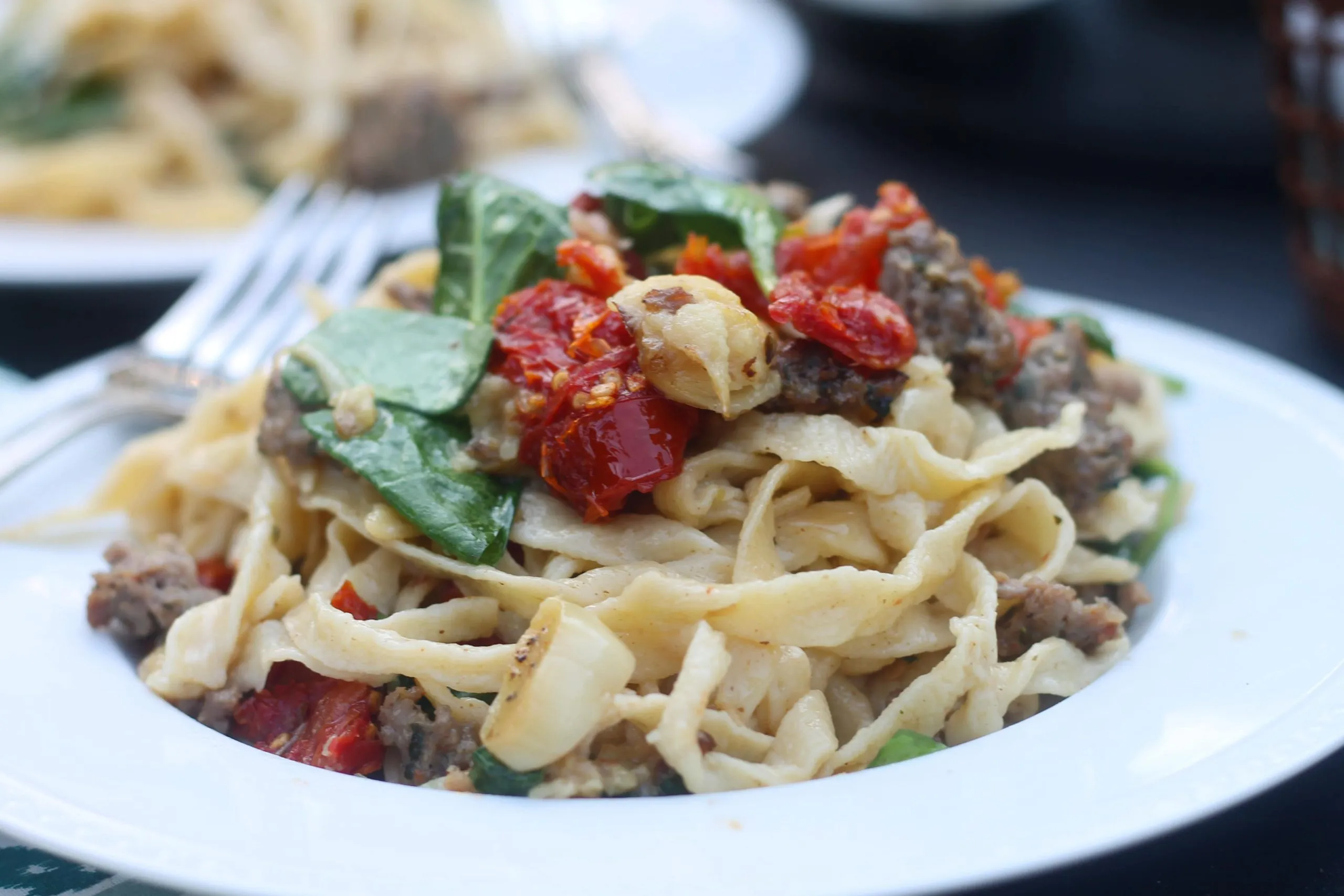 Fettuccine with Fresh and Sun-Dried Tomatoes