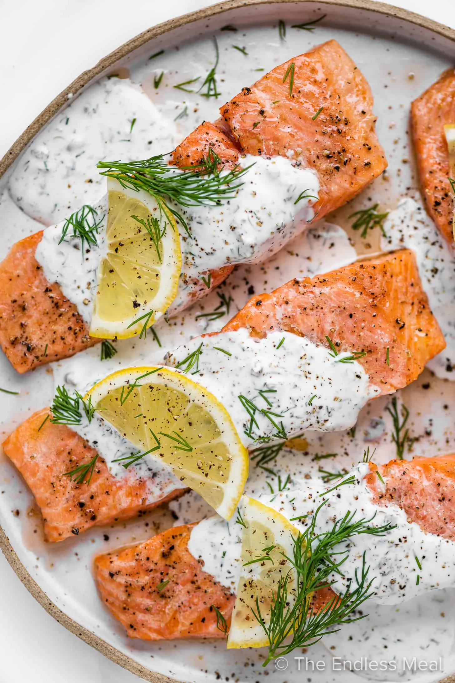 Fish Salmon with Lemon and Dill