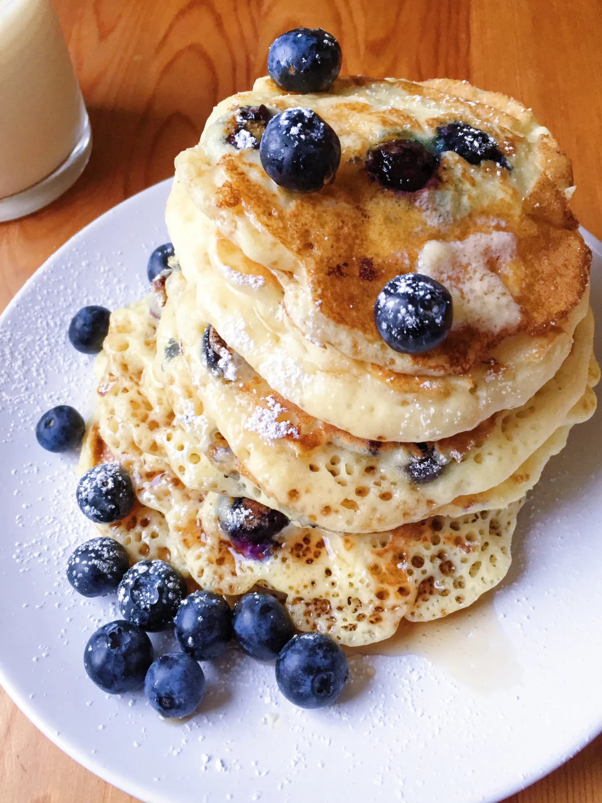 Fluffy Blueberry Pancakes (Gluten Free and Vegan)