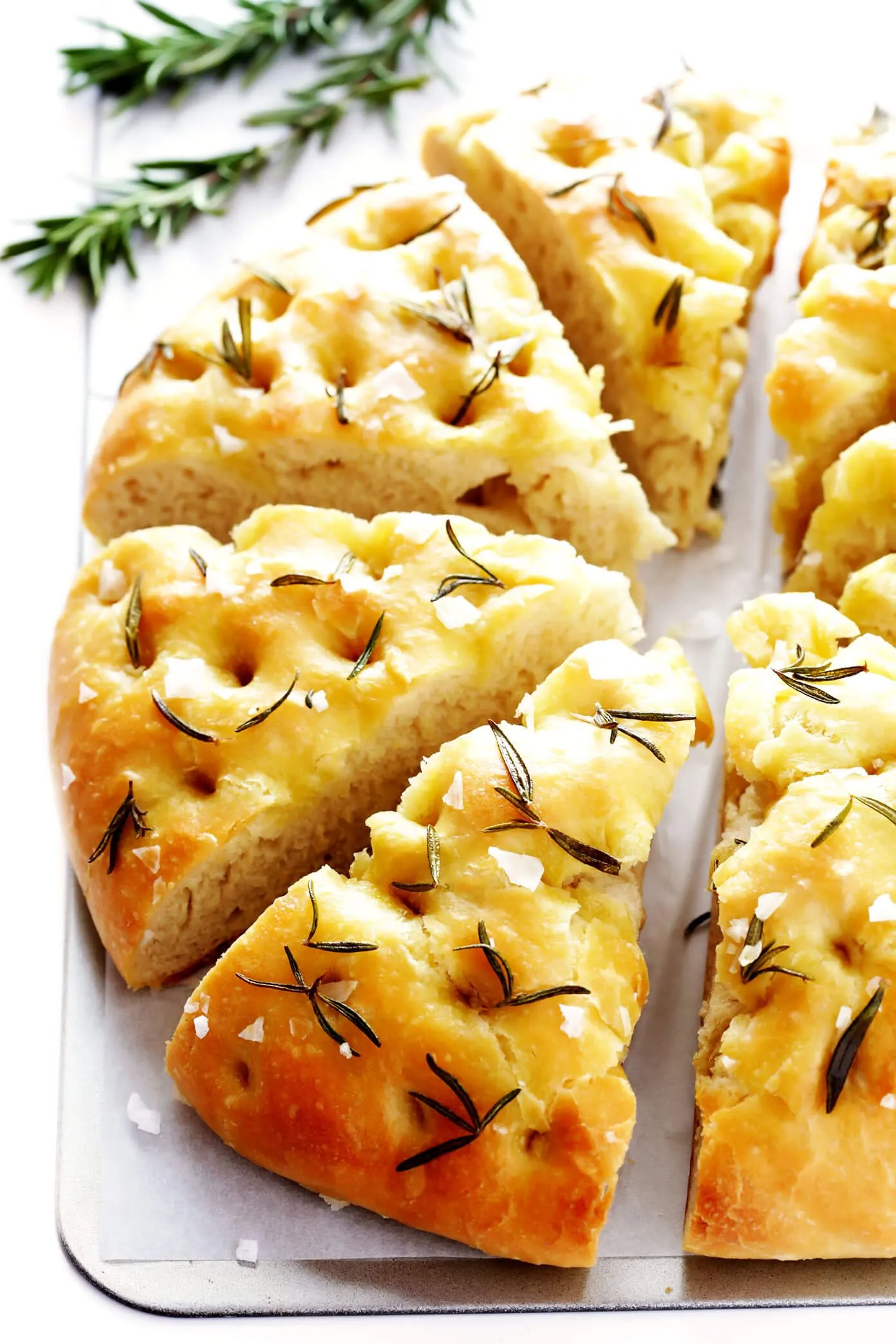 Focaccia Bread with Olives and Rosemary