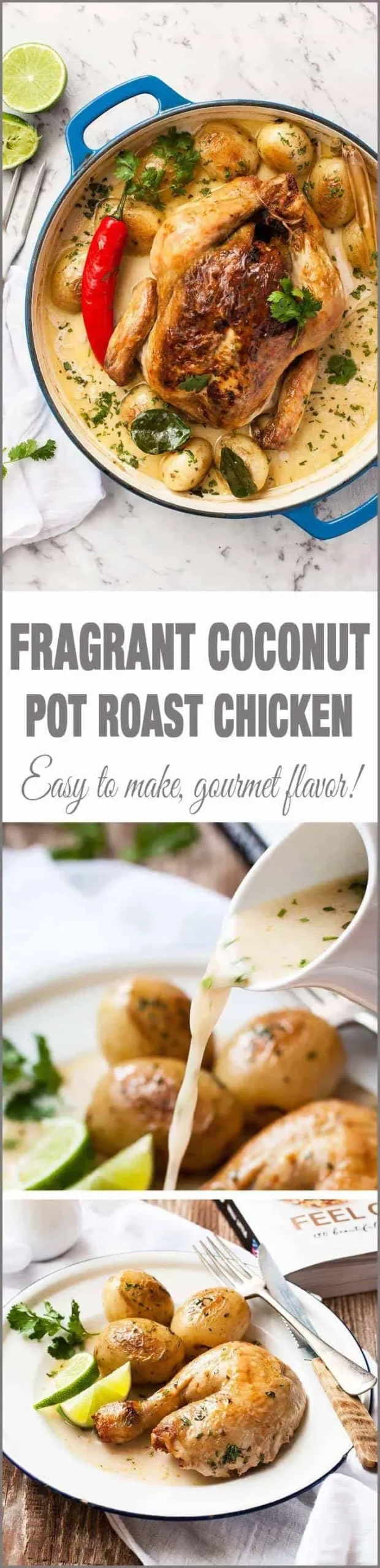 Fragrant Coconut Pot Roasted Chicken