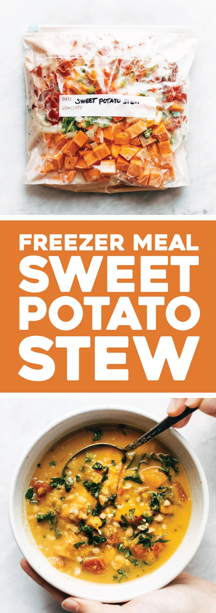 Freezer Meal Spicy Sweet Potato Peanut Stew