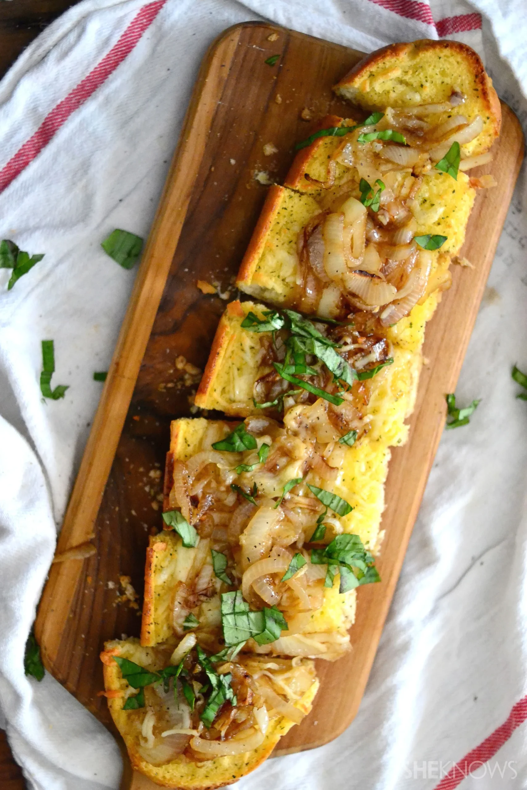 French Bread with Green Onion Butter
