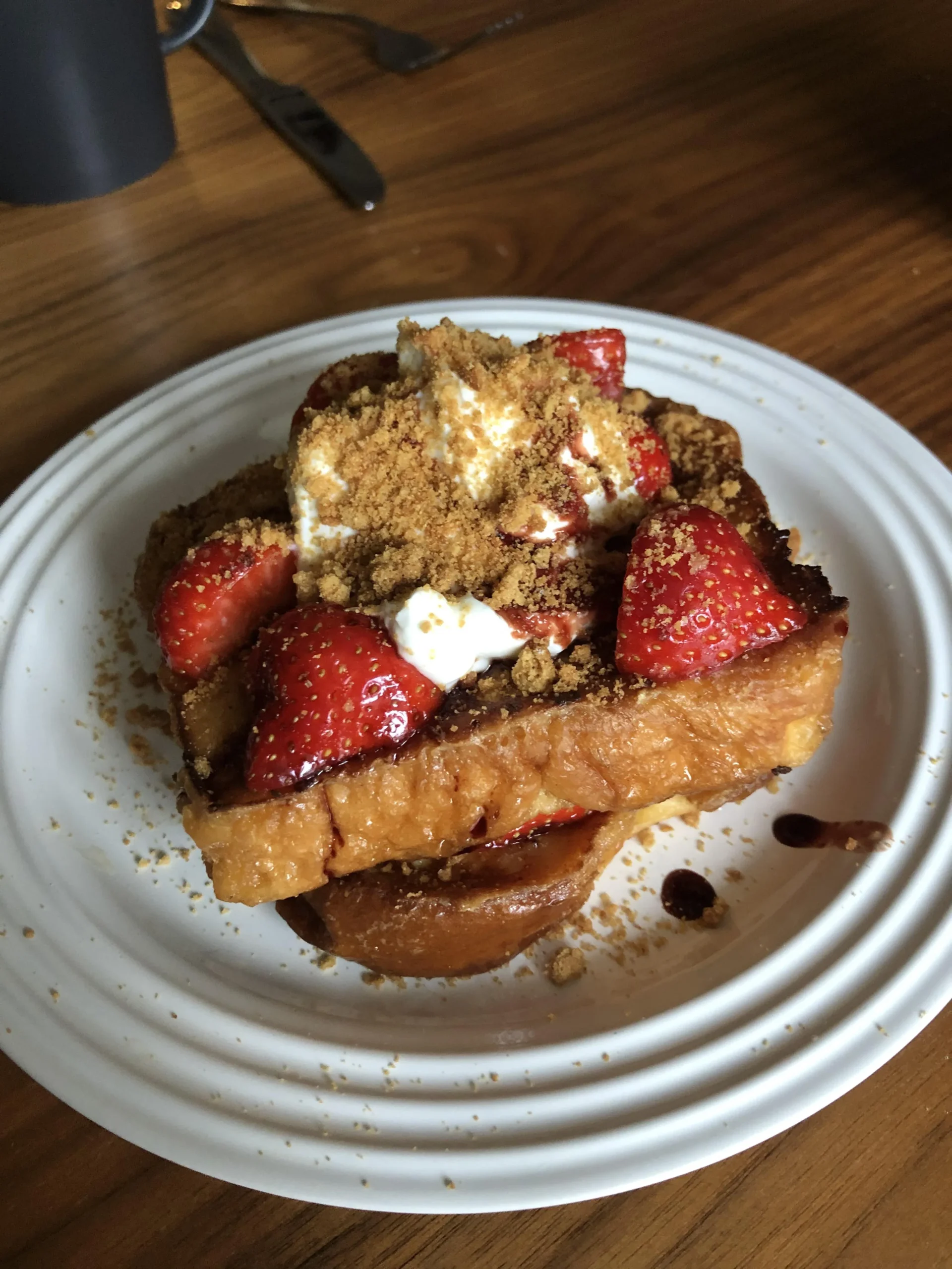 French Toast Pomegranate Molasses