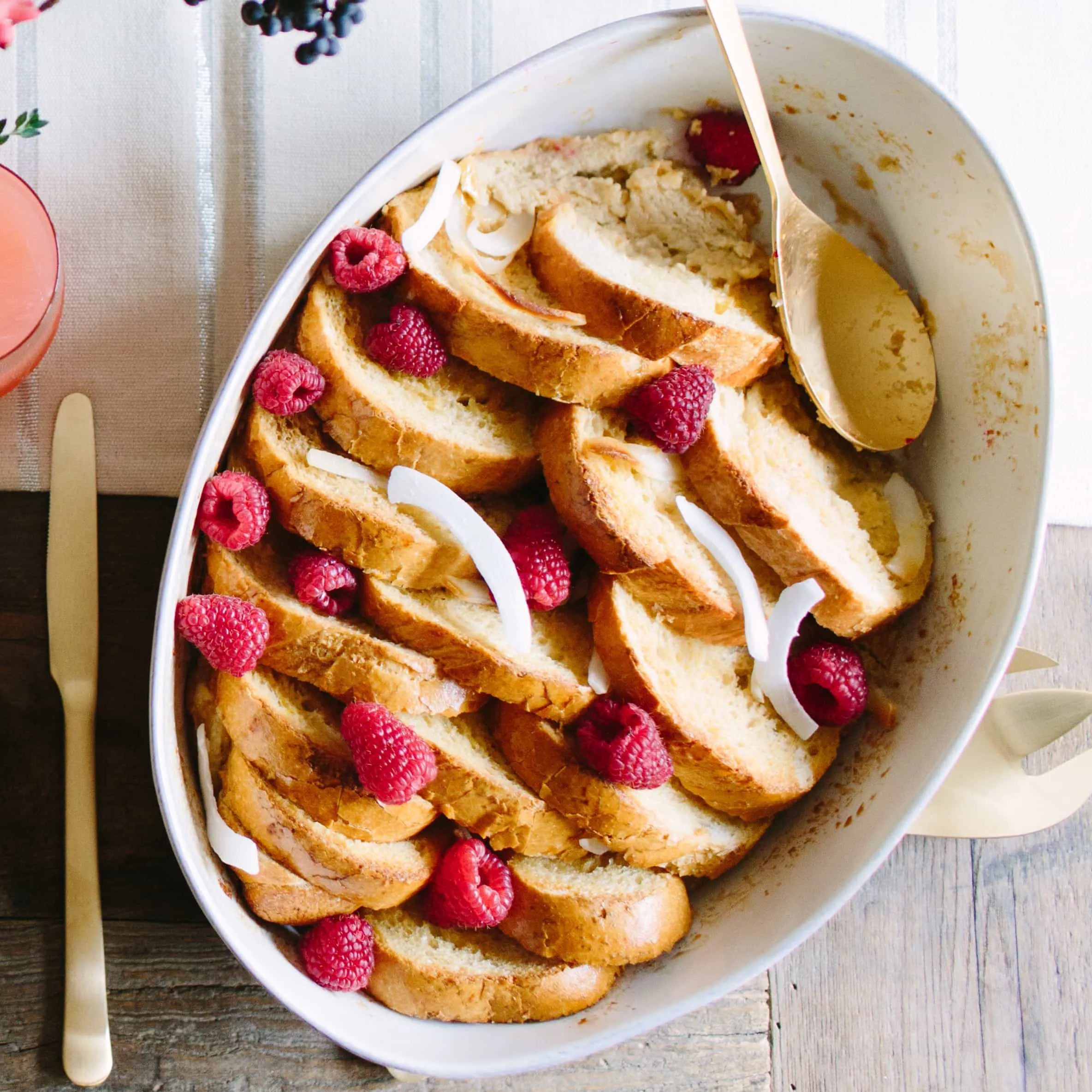 French Toast with Raspberry Compote