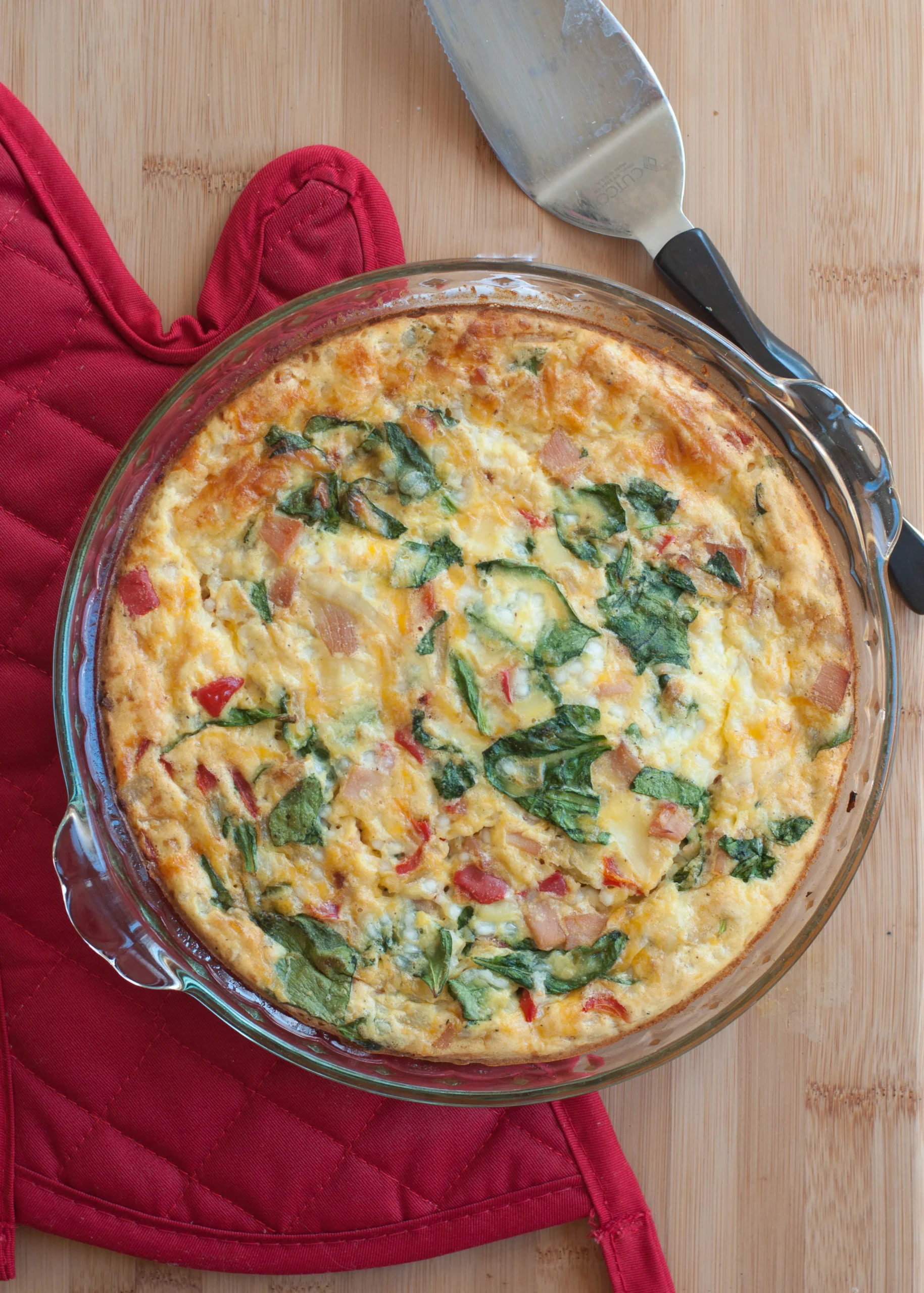 Fresh Herb and Ham Crustless Quiches