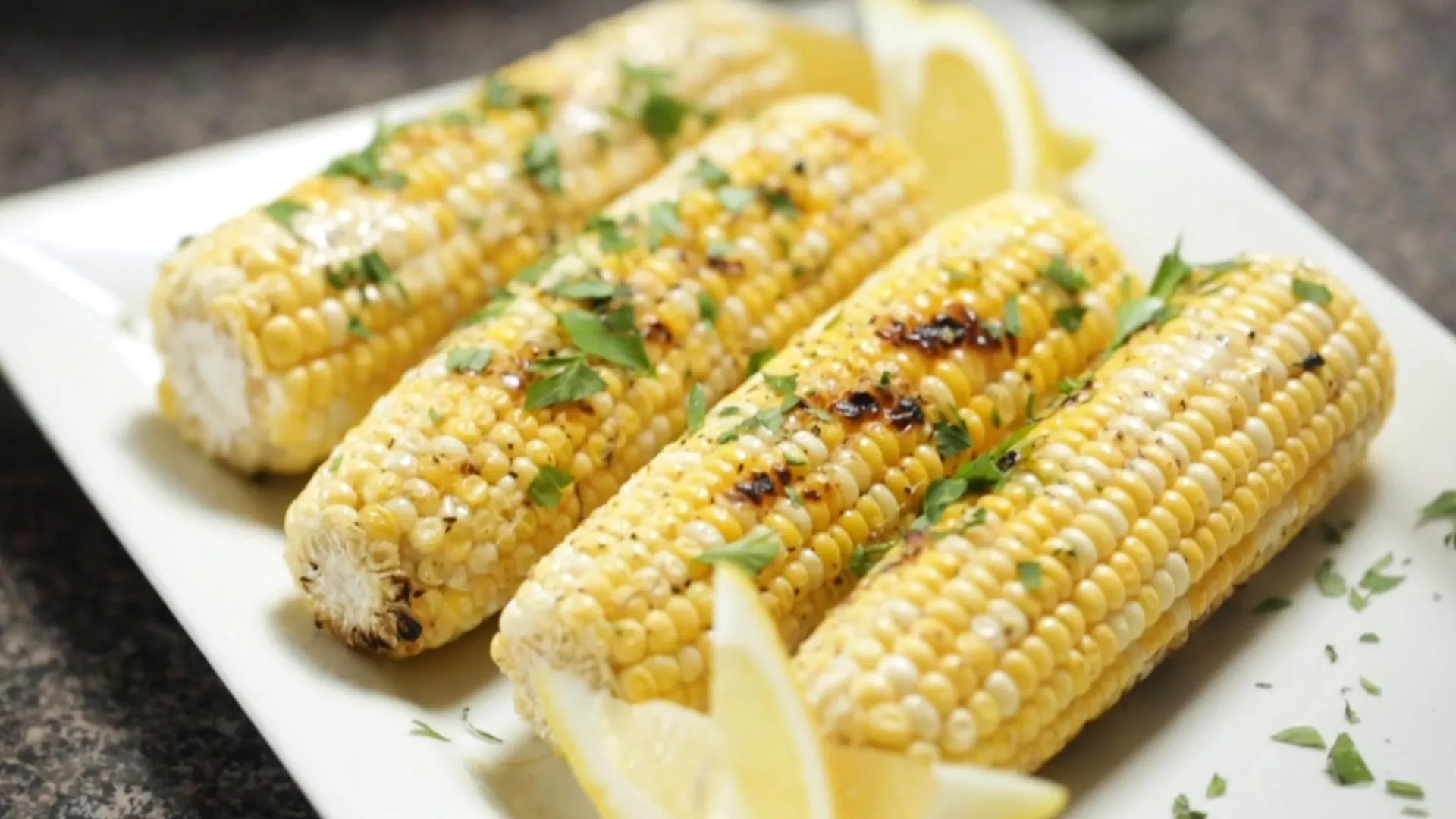 Fresh Lemon Pepper Grilled Corn