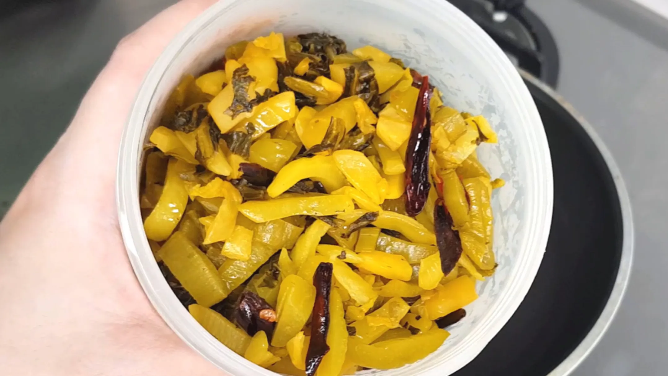 Fried Fish Pickled Mustard Greens