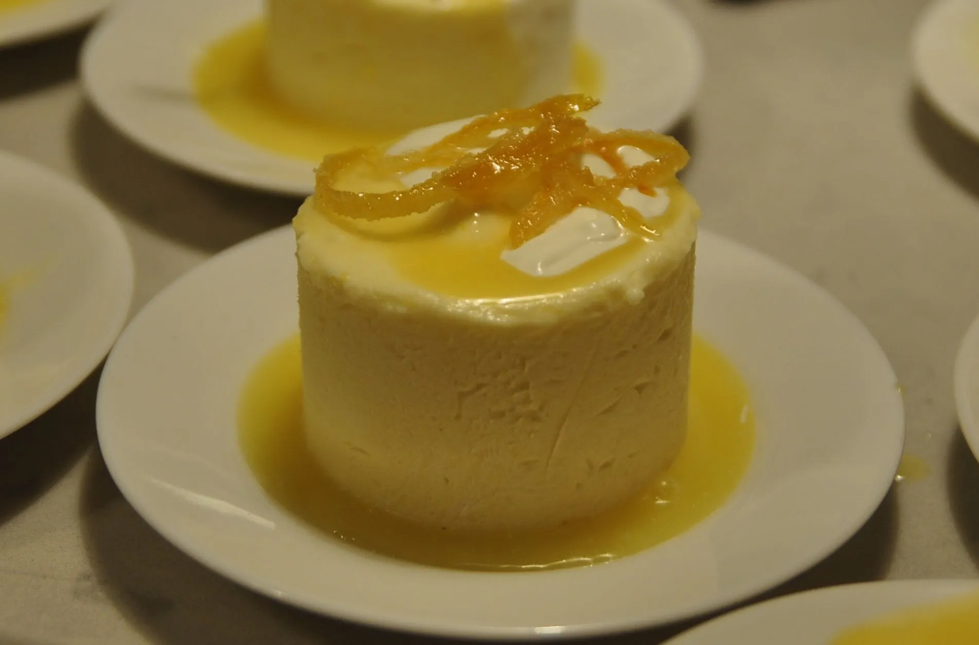 Frozen Lemon Mousse with Sauce Cardinale