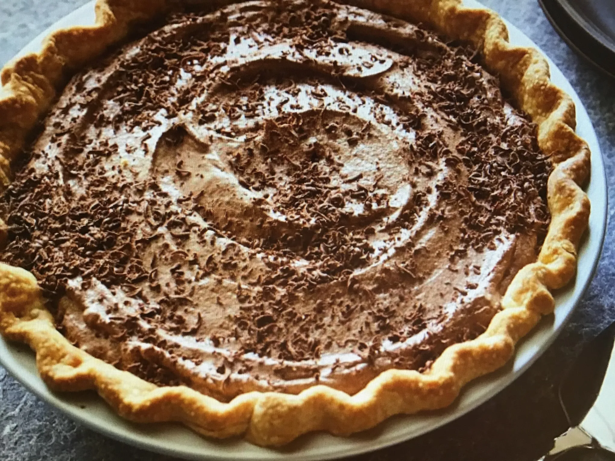 Frozen Nutella Chocolate Mousse Pie