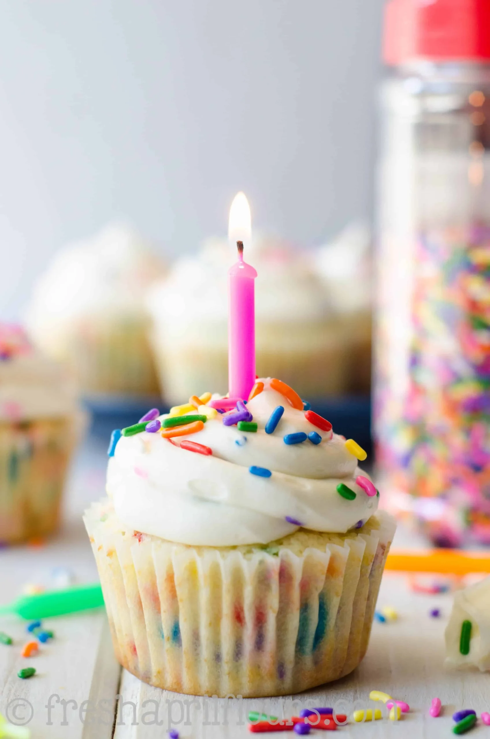 Funfetti Happy Birthday Cupcakes