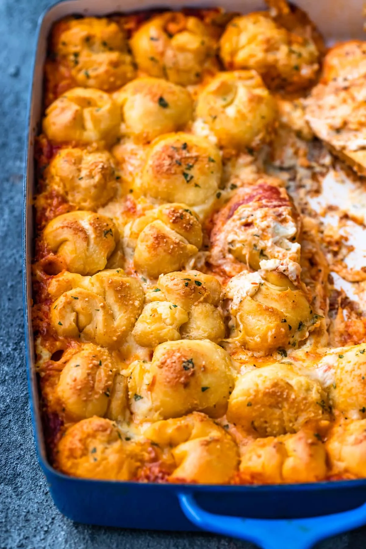 Garlic Bread Pizza Casserole