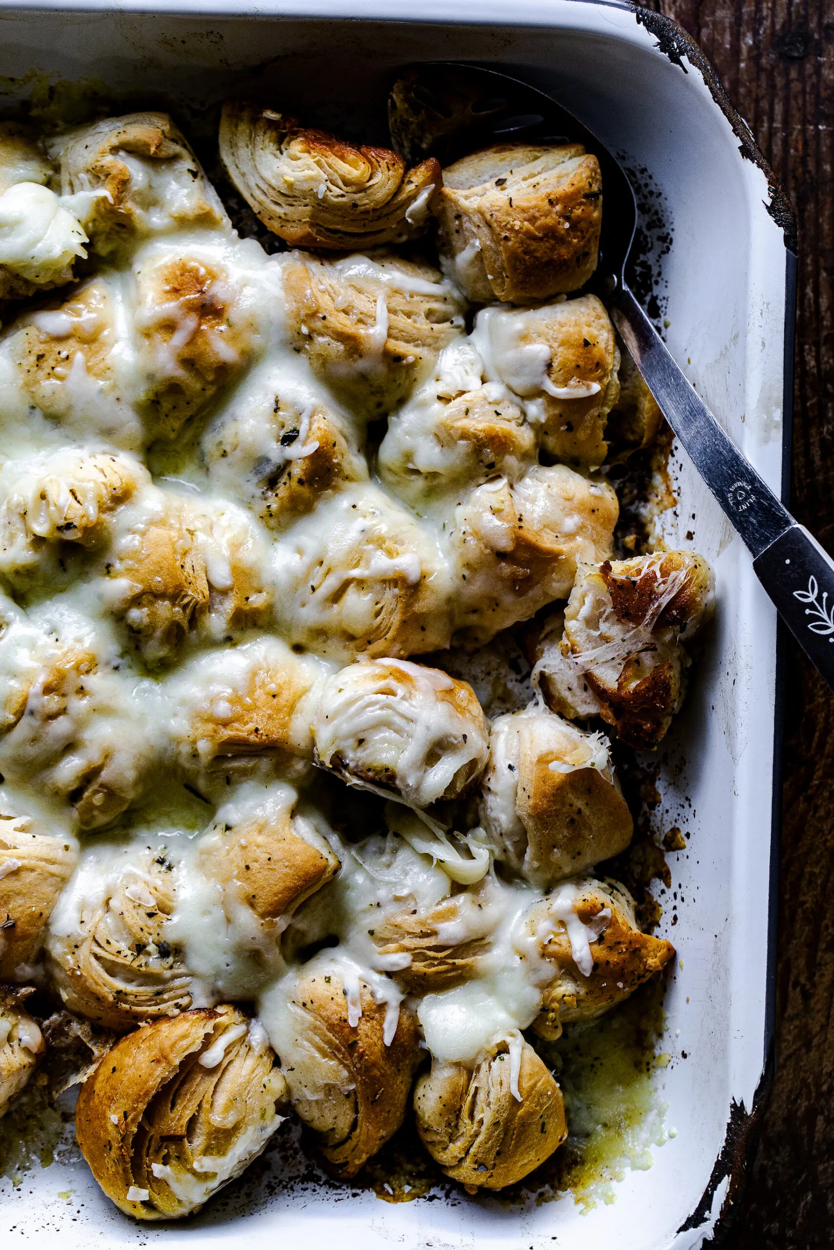 Garlic Butter Crusty Bubble Bread
