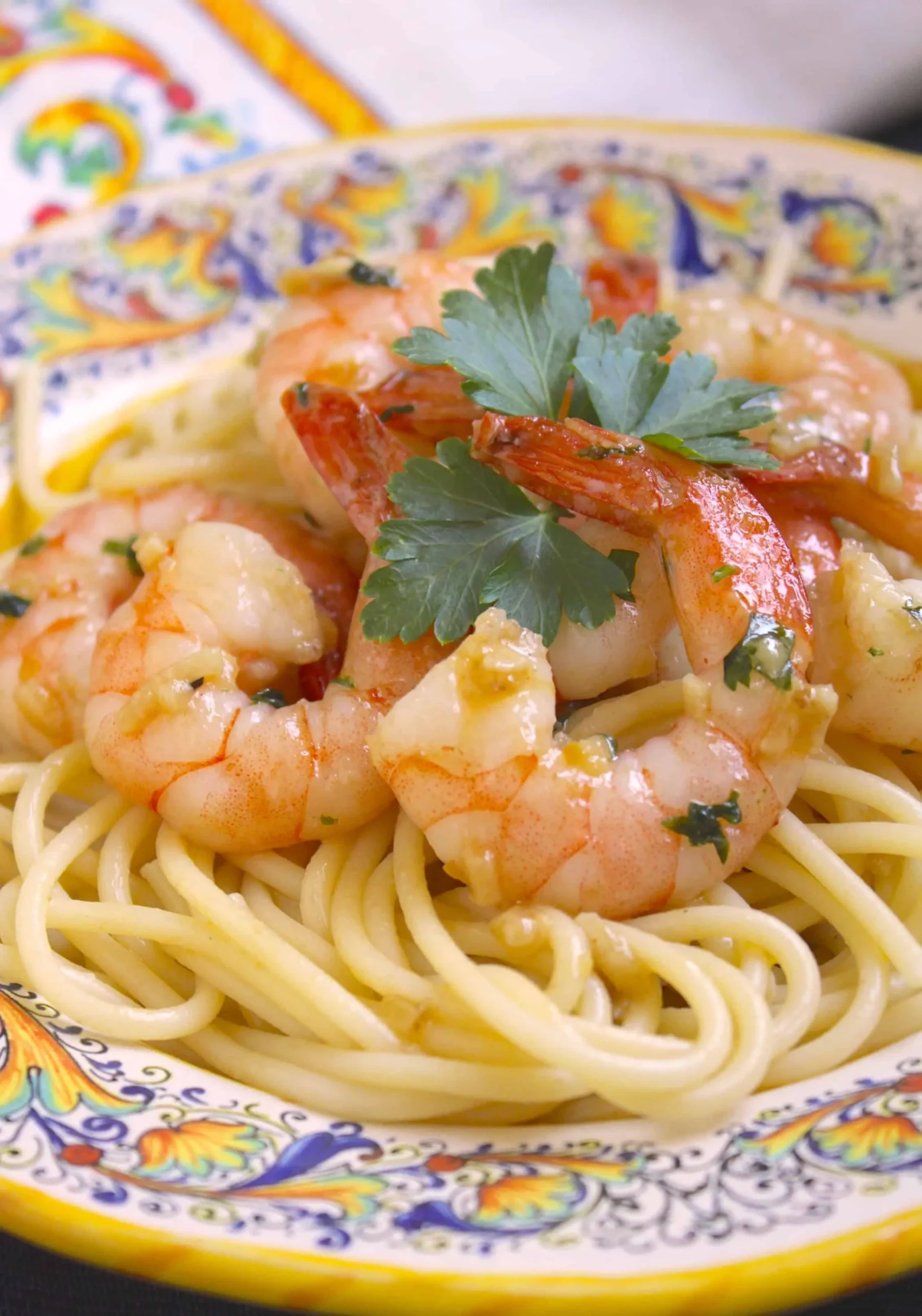 Garlic Butter Shrimp with Pasta