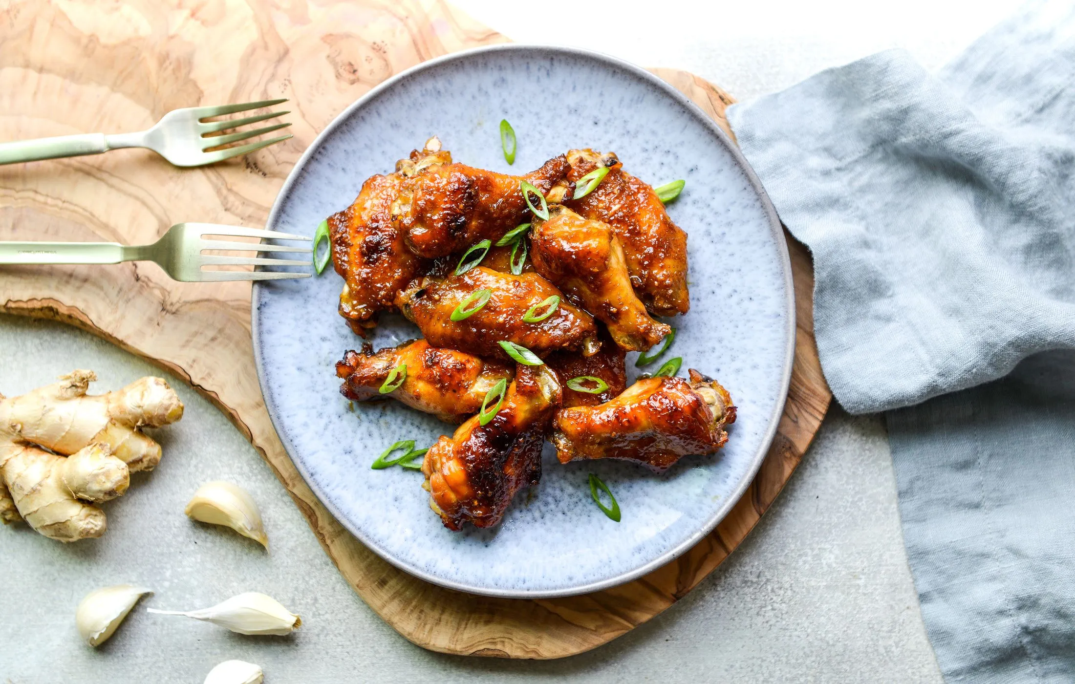 Garlic Ginger Chicken Wings