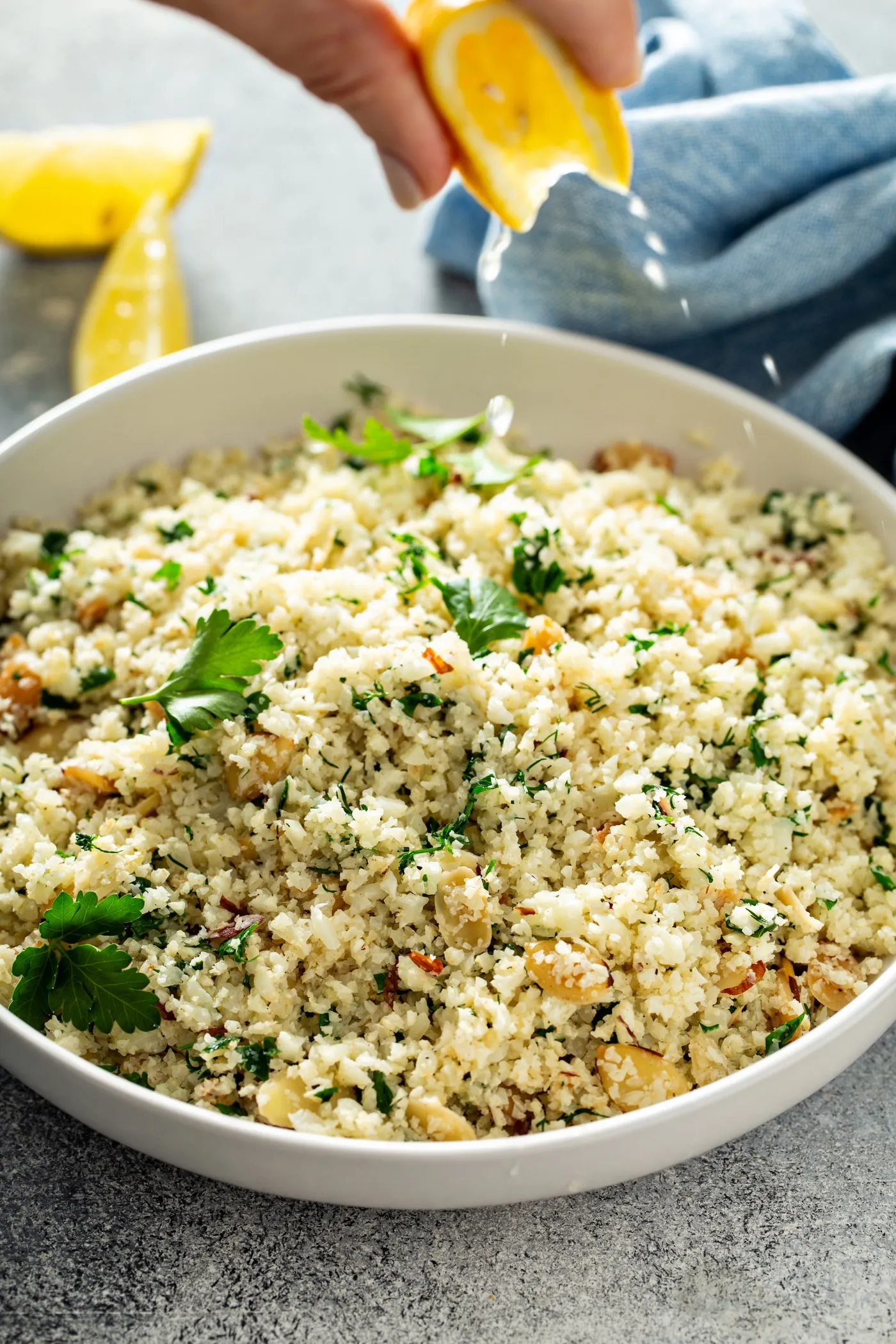 Garlic Herb Cauliflower Rice