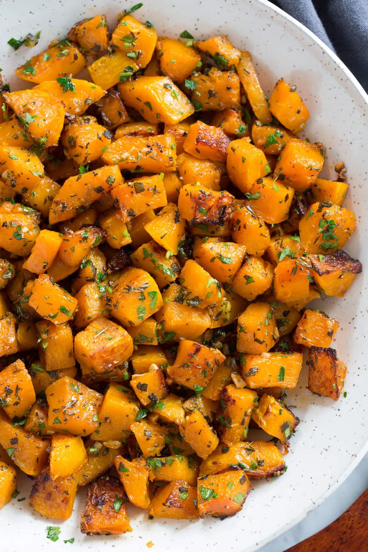 Garlic Herbs Roasted Butternut Squash