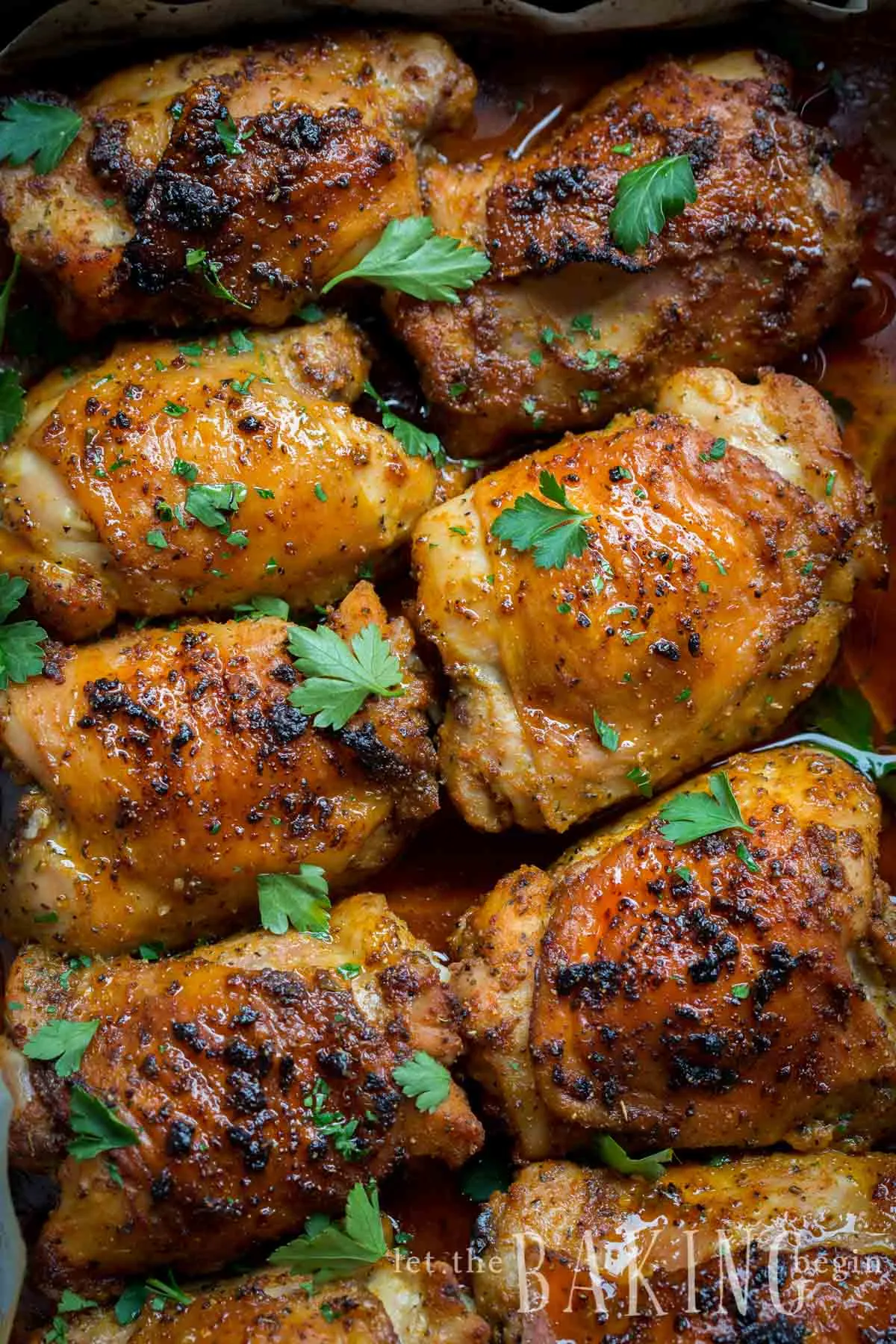 Garlic Ranch Baked Chicken Thighs