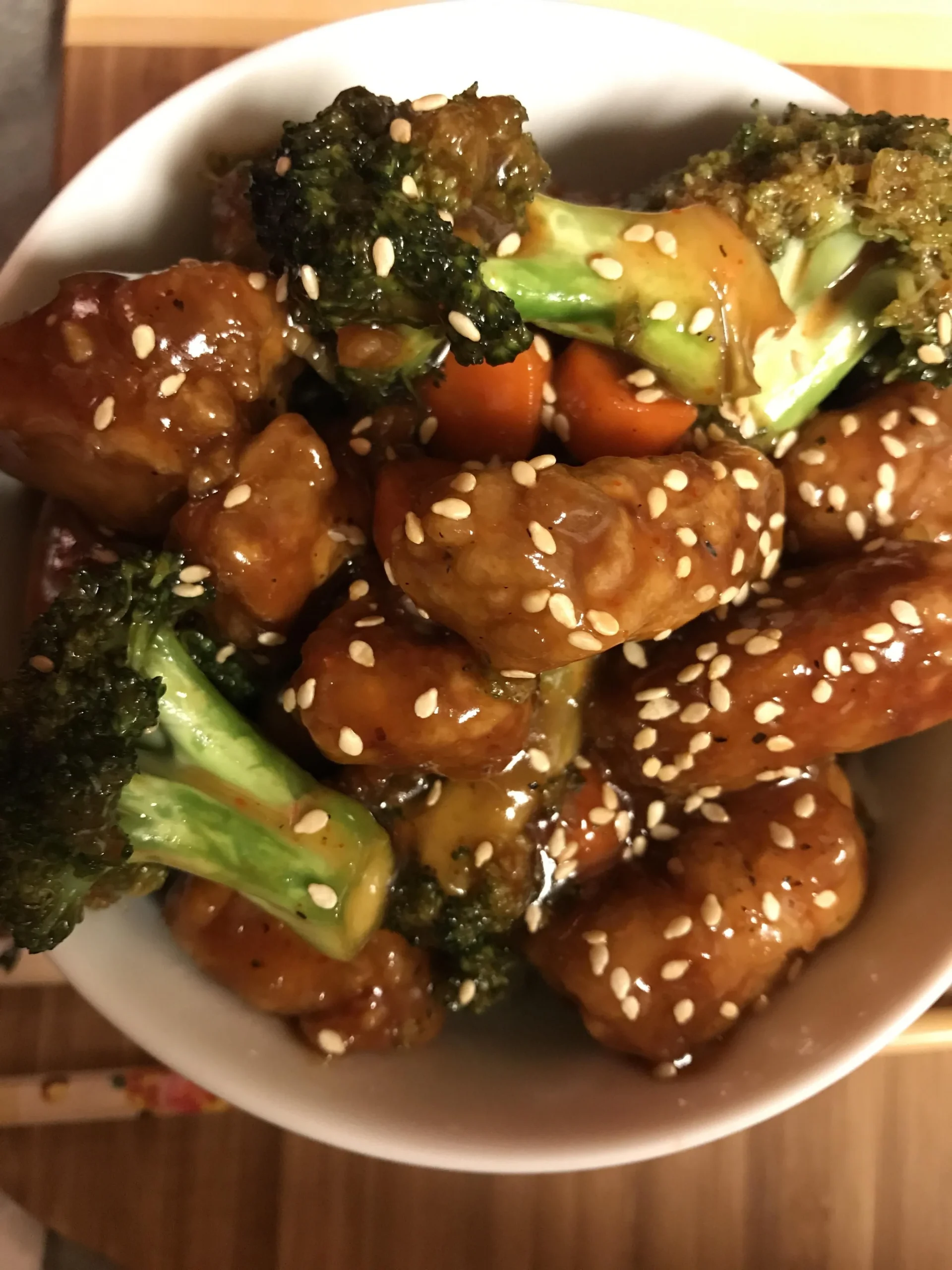 General Tso's Chicken with Broccoli