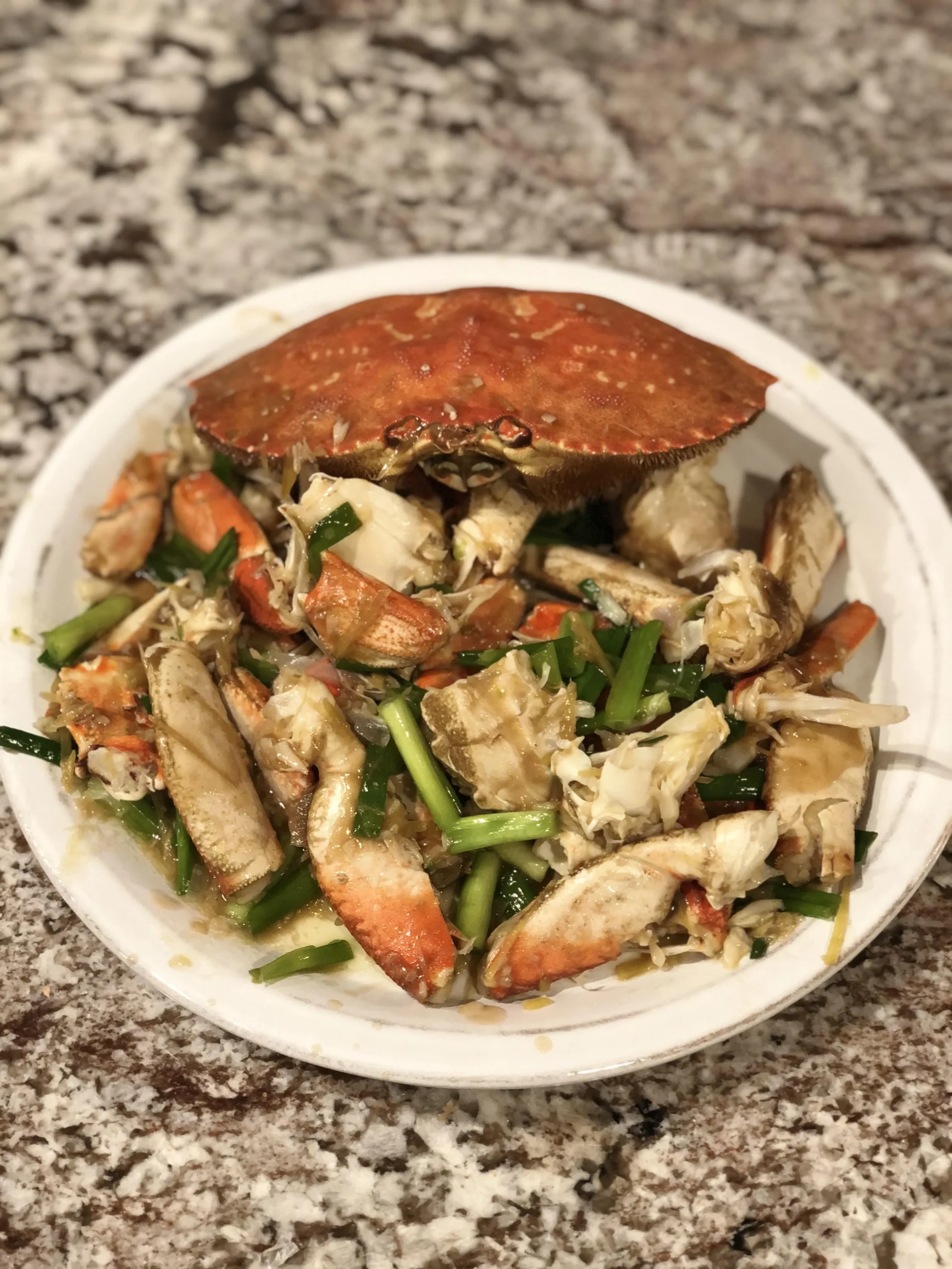 Ginger and Scallion Dungeness Crab