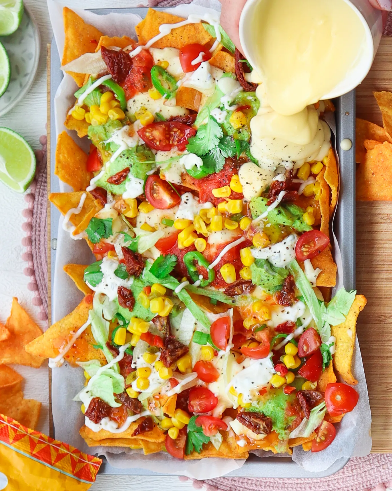 Gluten Free Blackberry Basil Nachos Vegetarian