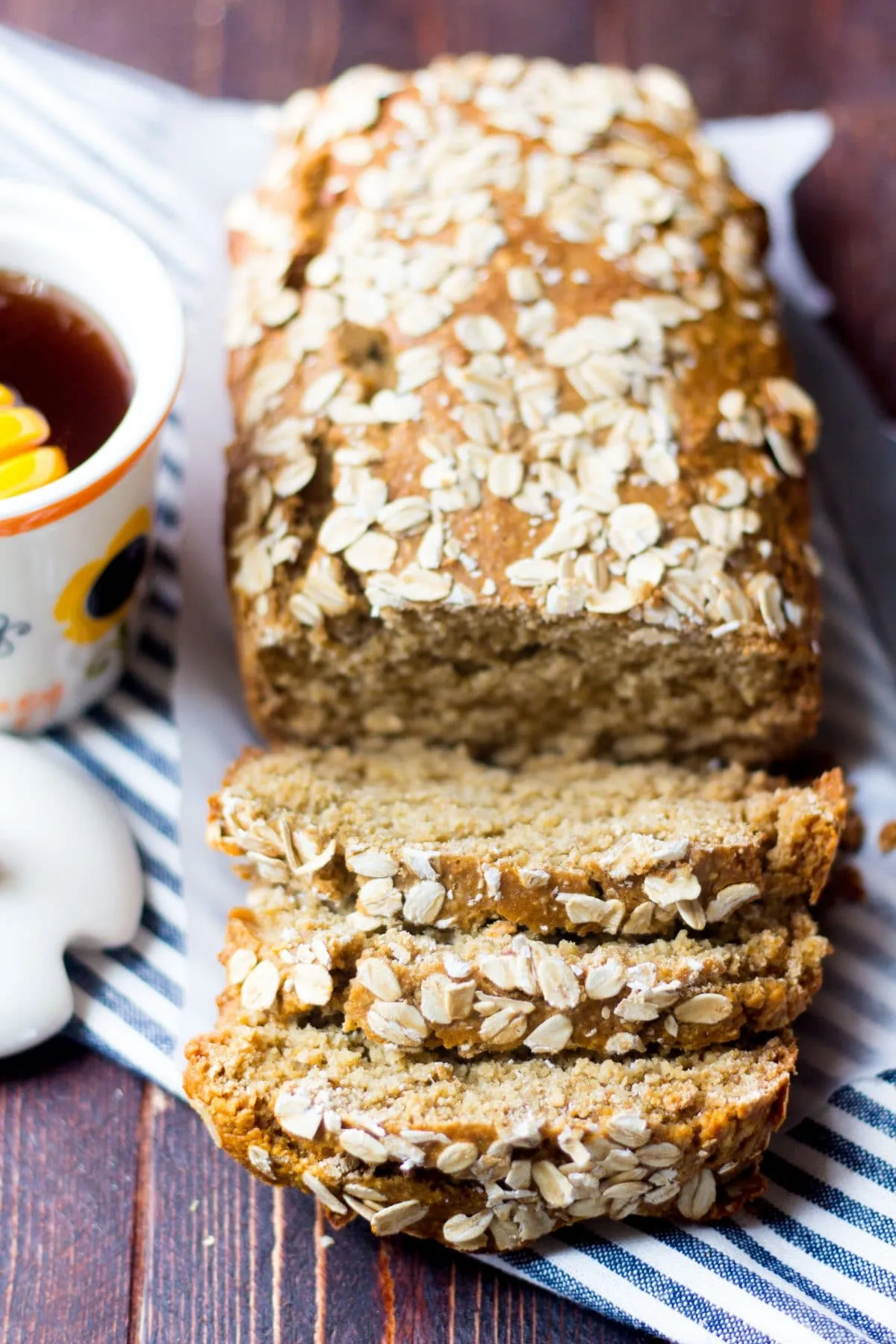 Gluten Free Honey Oat Quick Bread