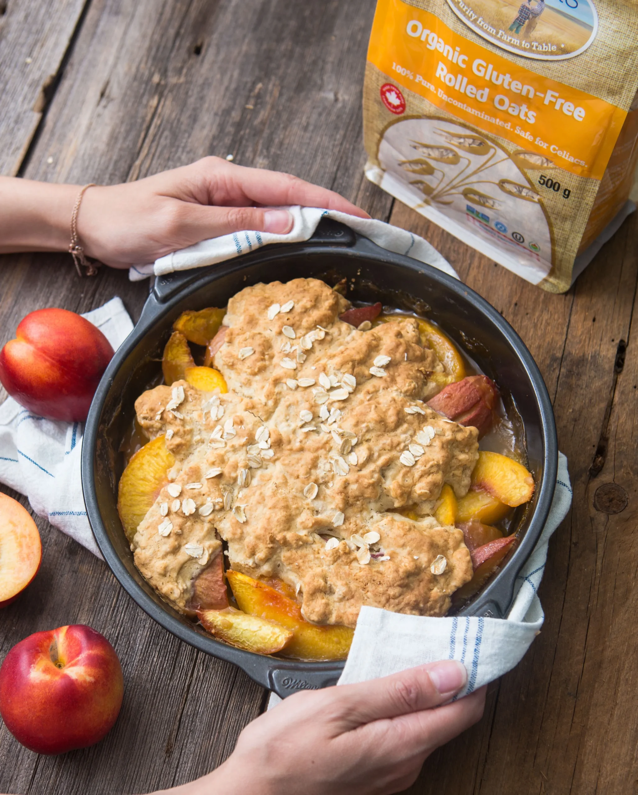 Gluten Free Maple Peach Oatmeal