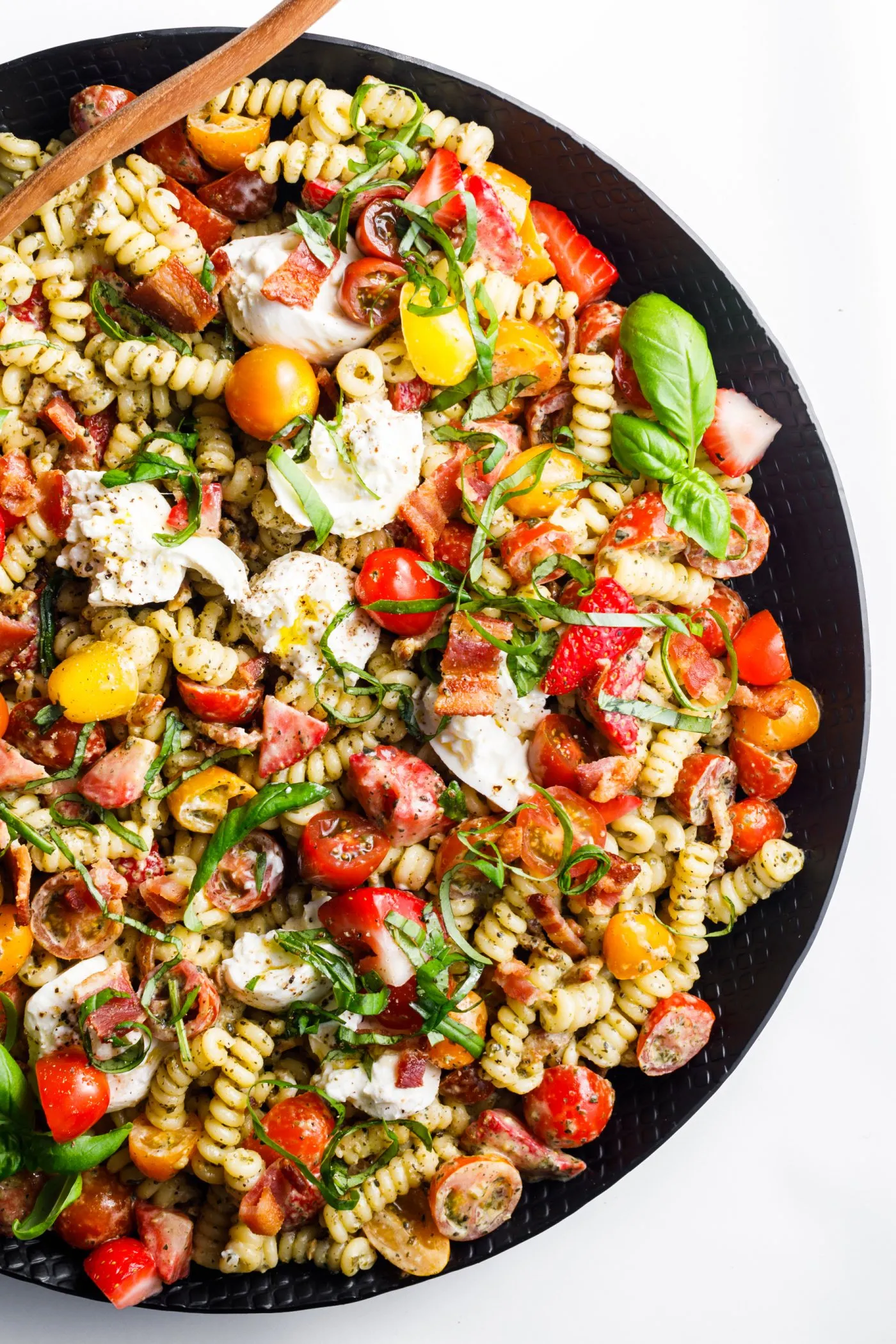 Gluten Free Roasted Caprese Pasta Salad