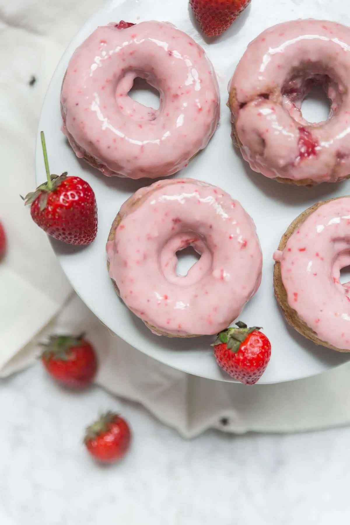 Gluten Free Strawberry Mini Donuts