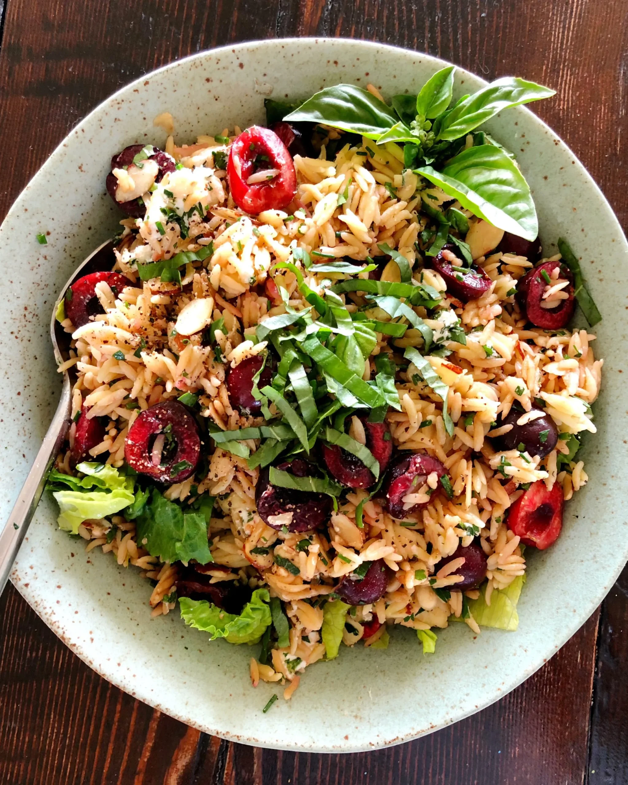 Goat Cheese Orzo Pasta Salad