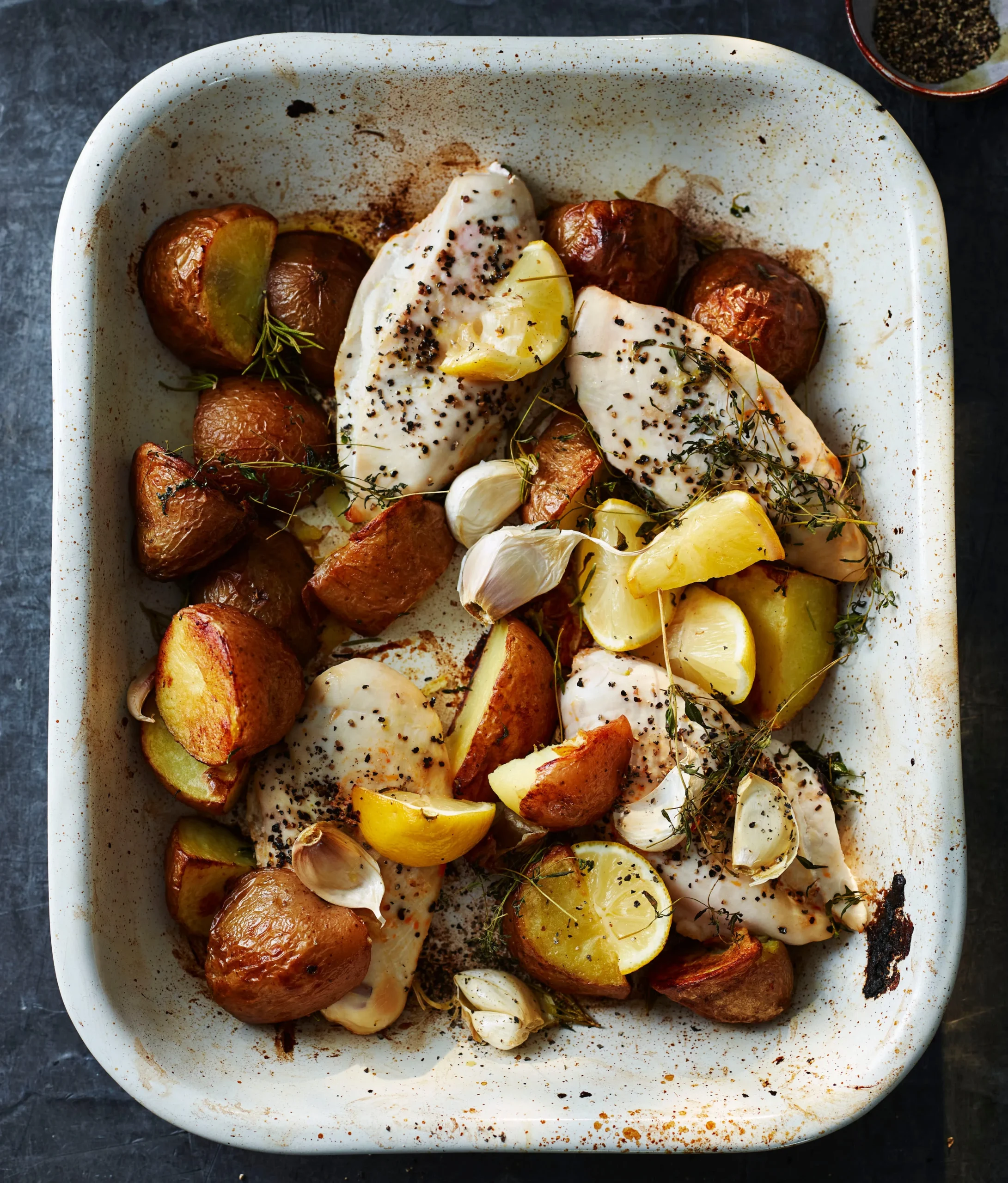 Grand Garlic Herb Chicken on a Plank