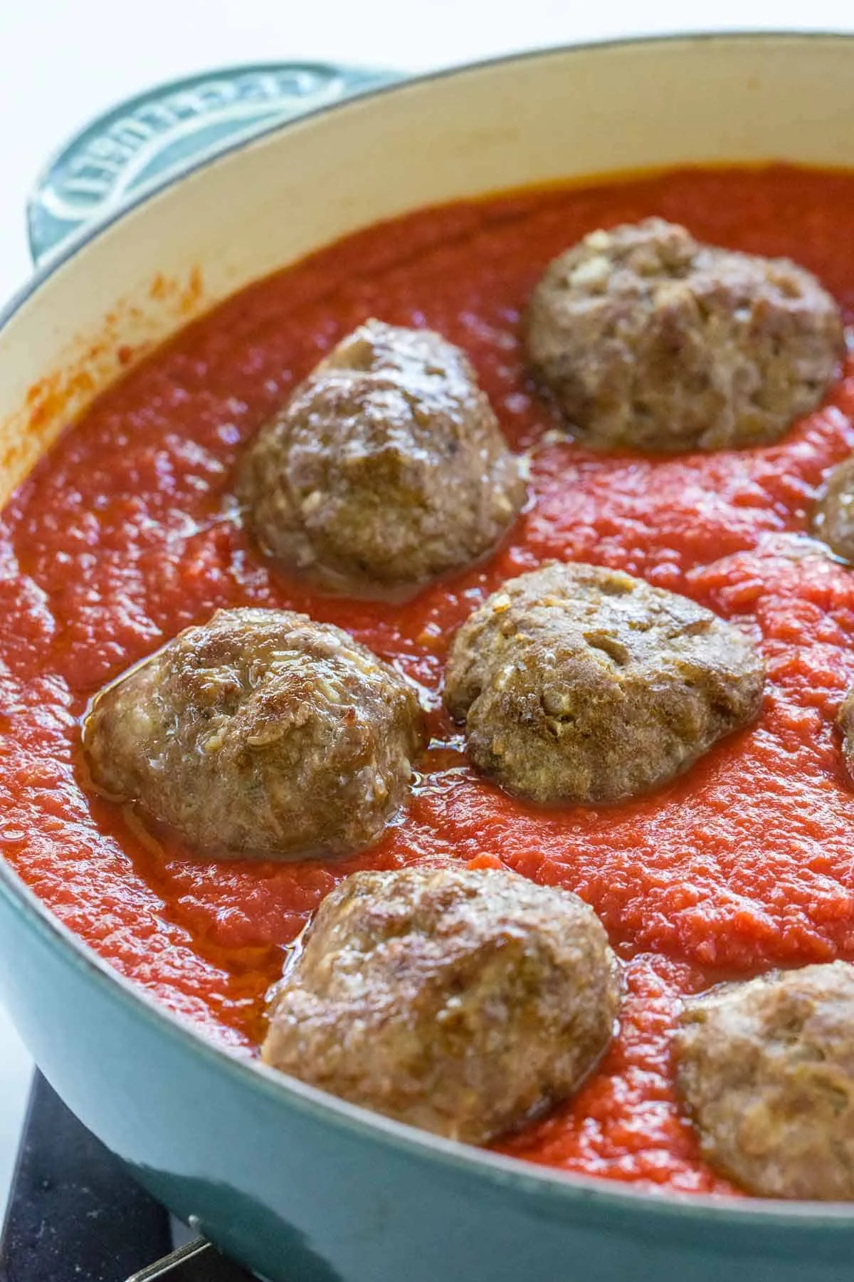 Grandma's Meatballs Cooked in Sauce