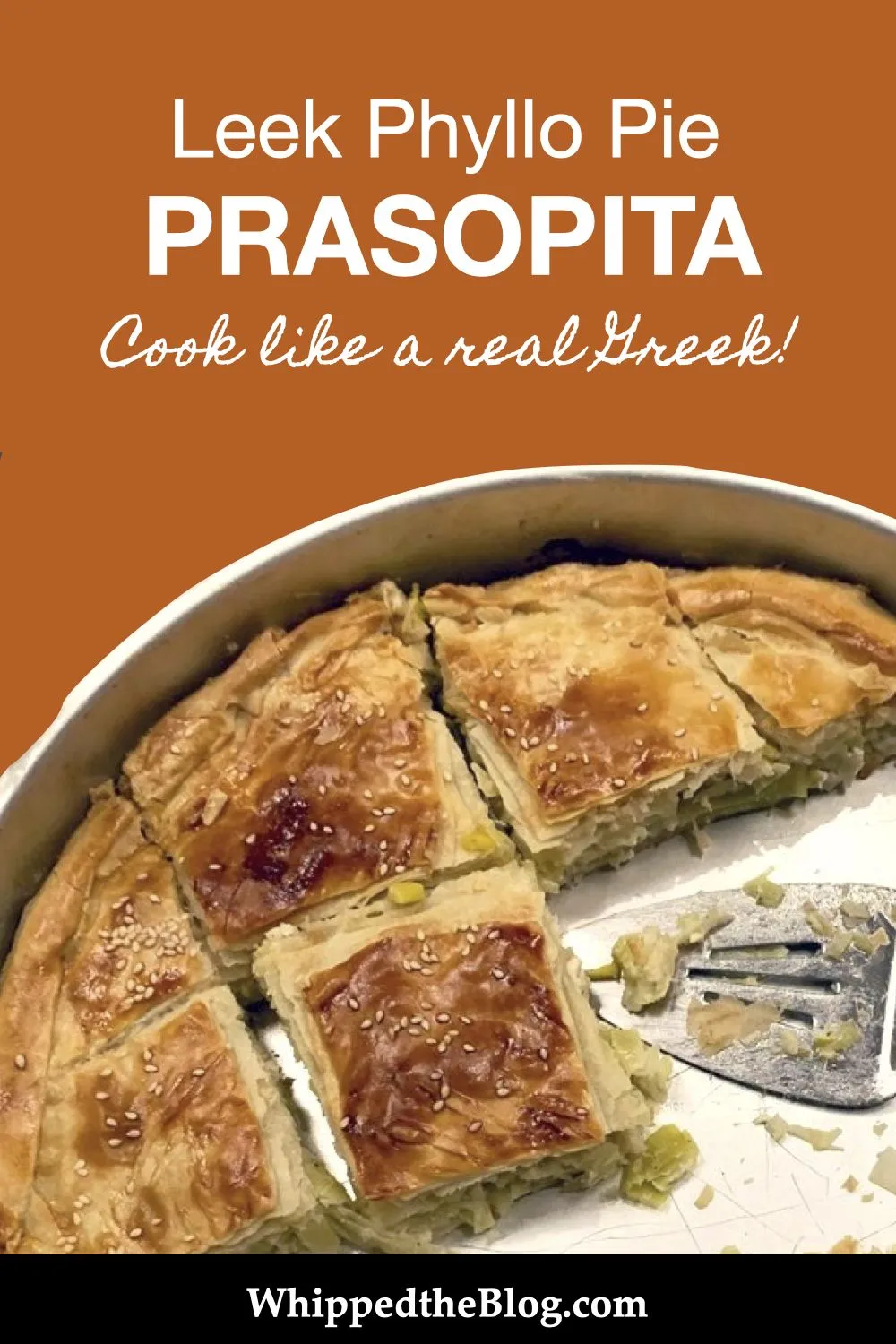 Greek Leek Pie with Homemade Phyllo Prasopita
