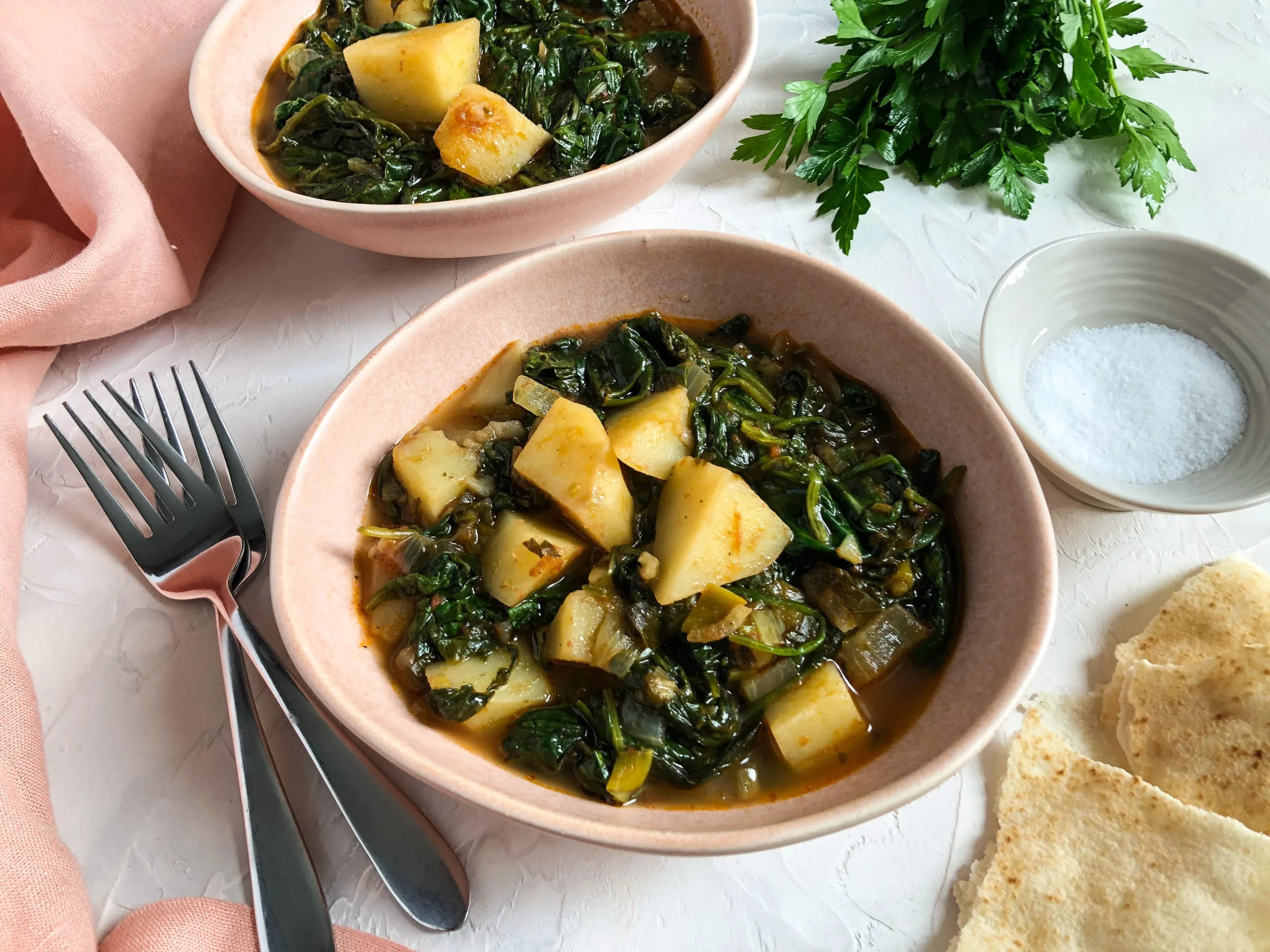 Greek Spinach Potato Stew