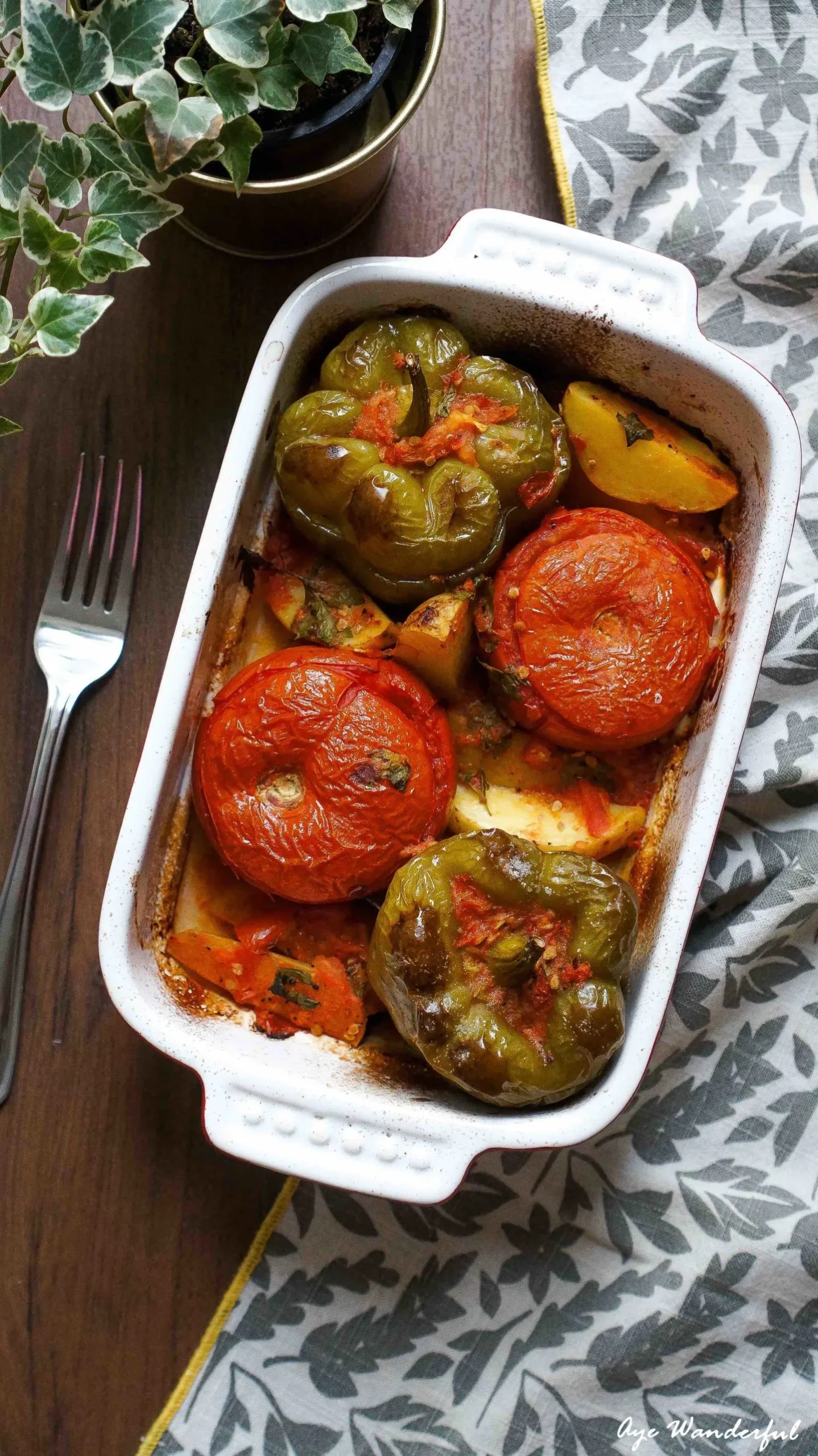 Greek Stuffed Green Peppers
