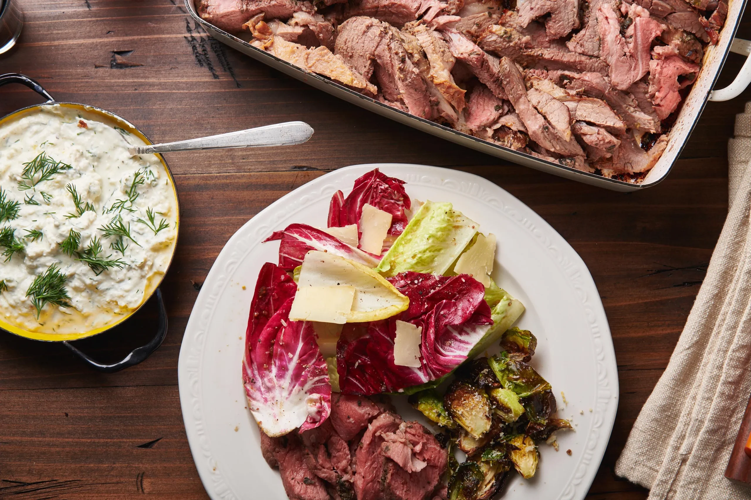 Greek Style Butterflied Leg of Lamb with Feta Sauce