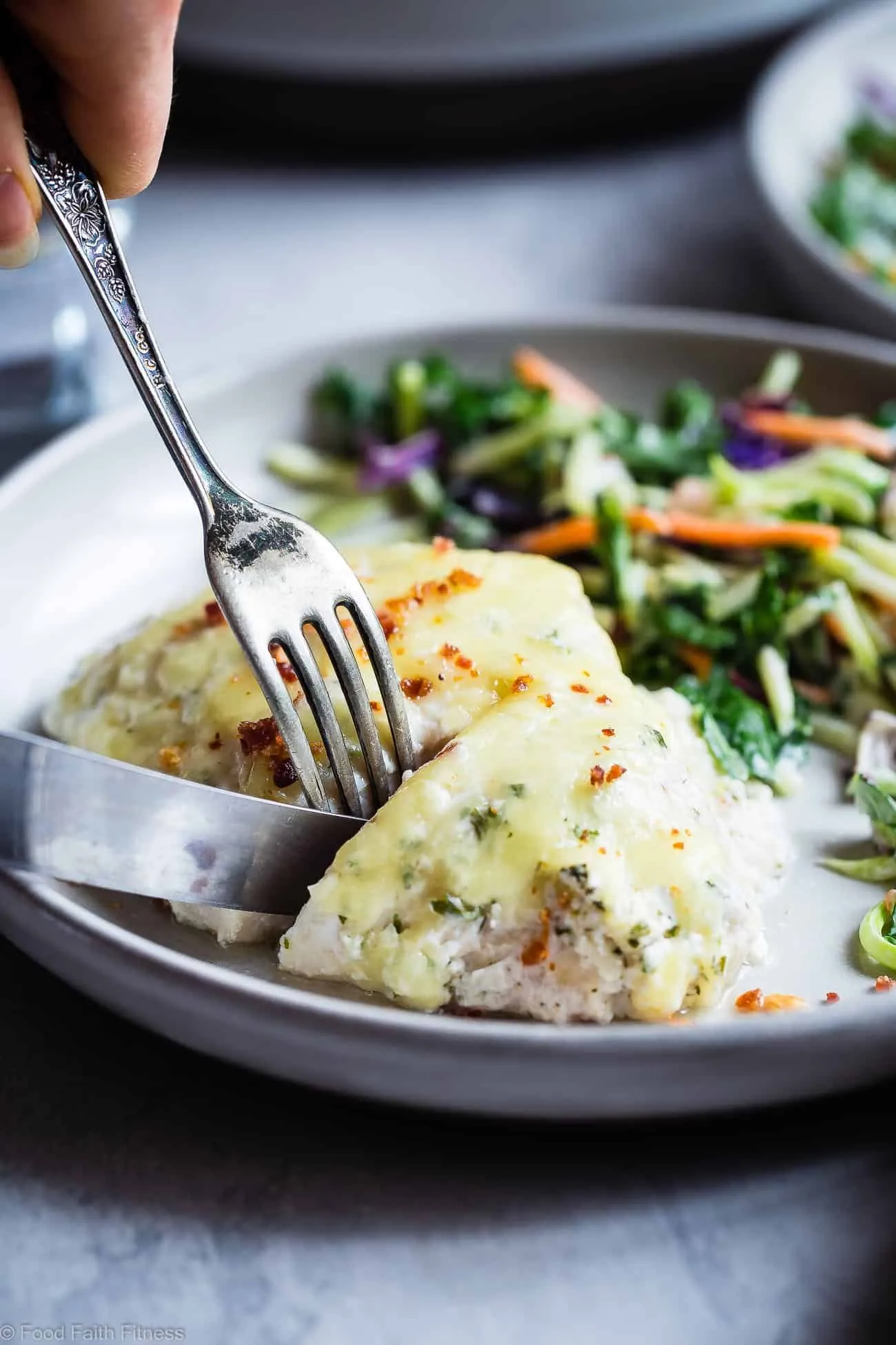 Greek Yogurt Cheesy Bacon Ranch Artichoke Chicken