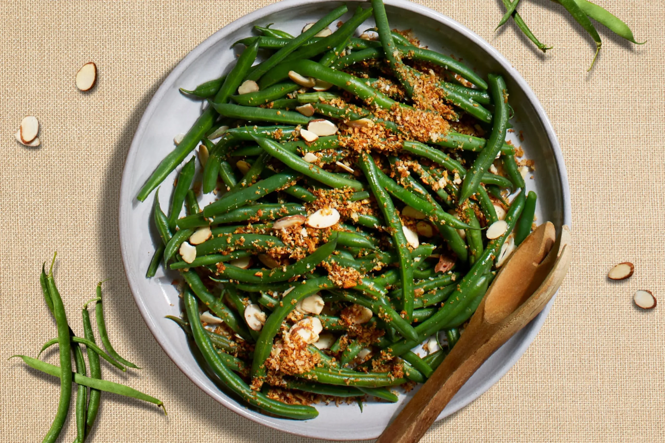 Green Beans with Caramelized Shallots and Gremolata