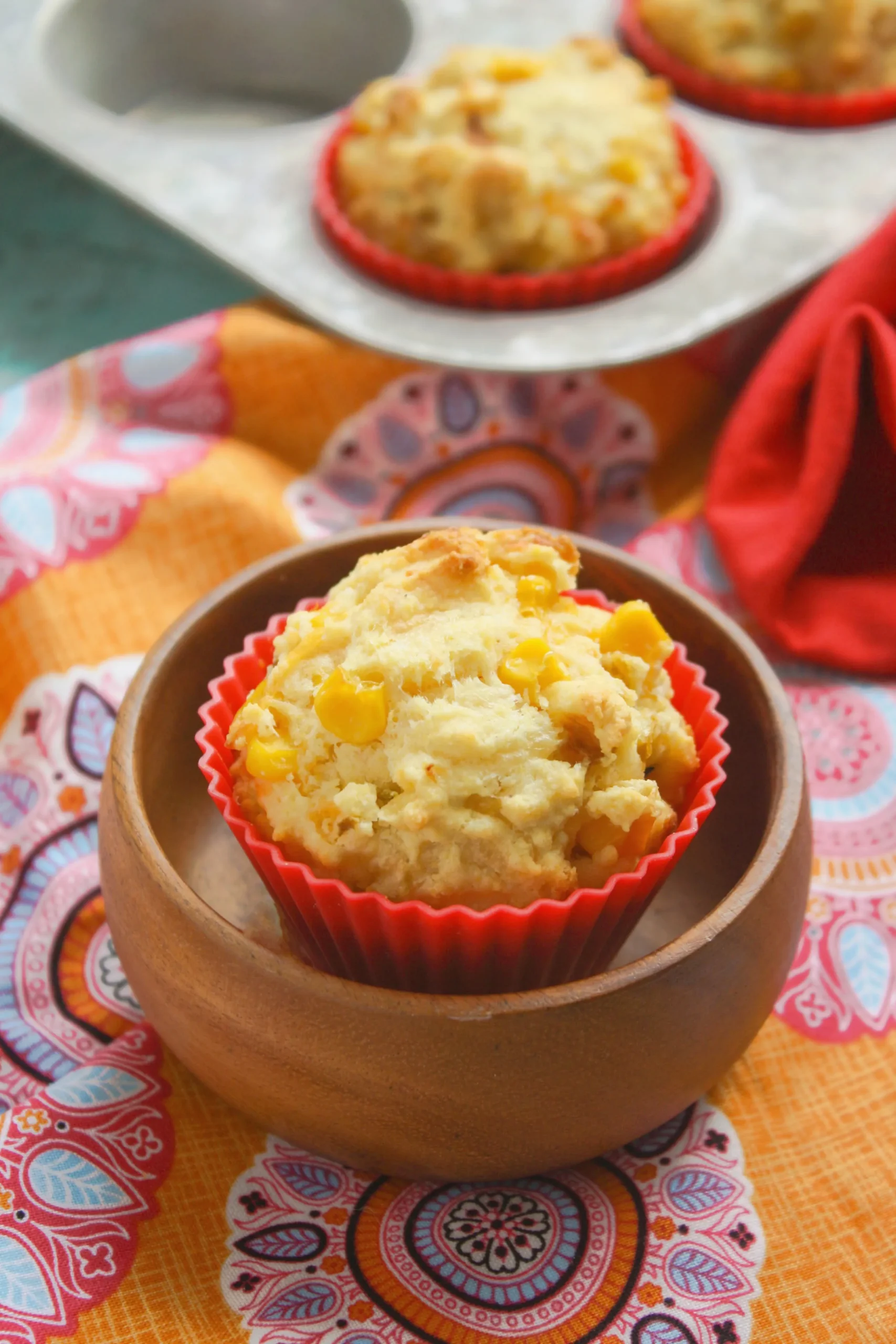 Green Chile Cornbread Muffins