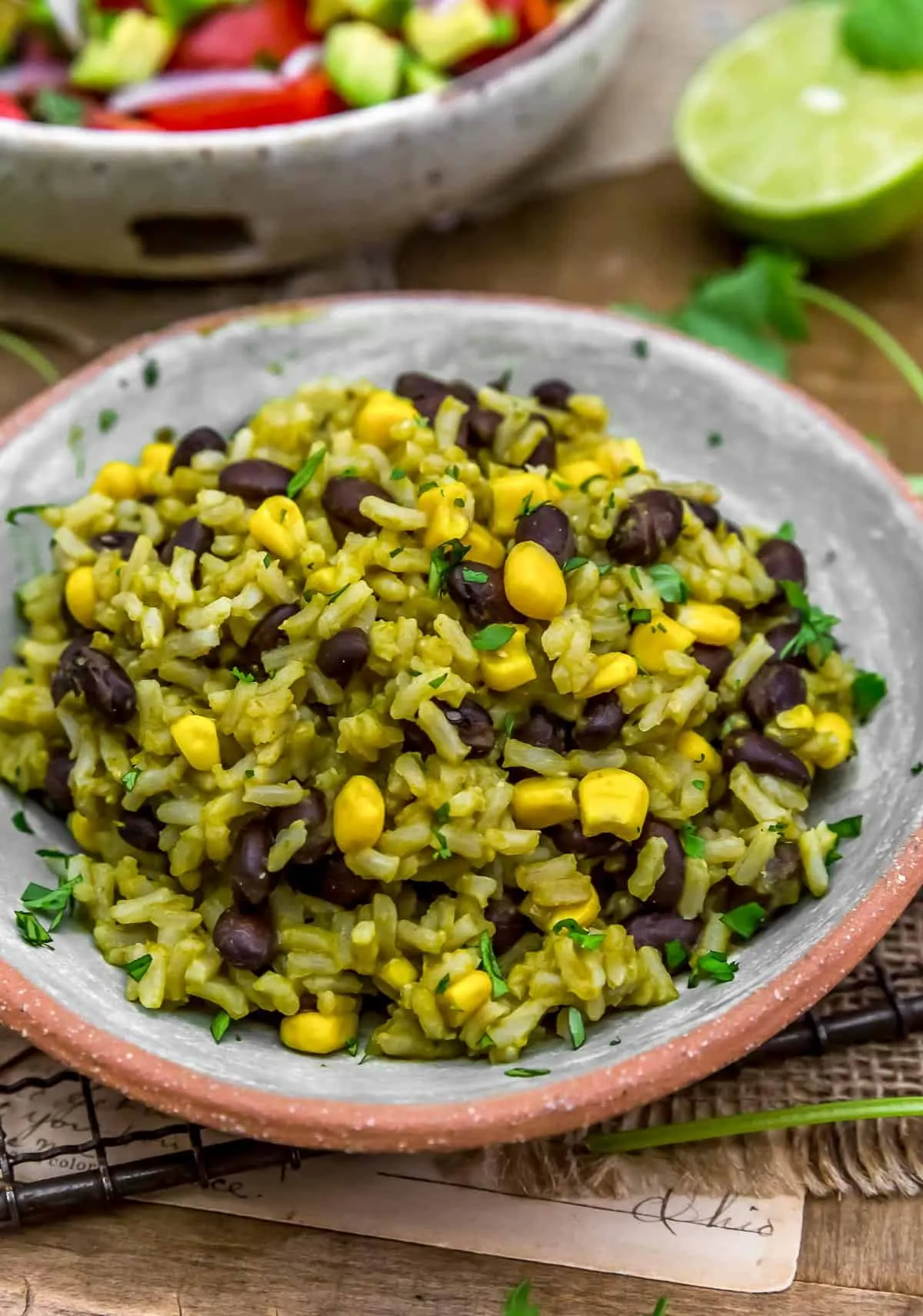 Green Mexican Rice with Corn